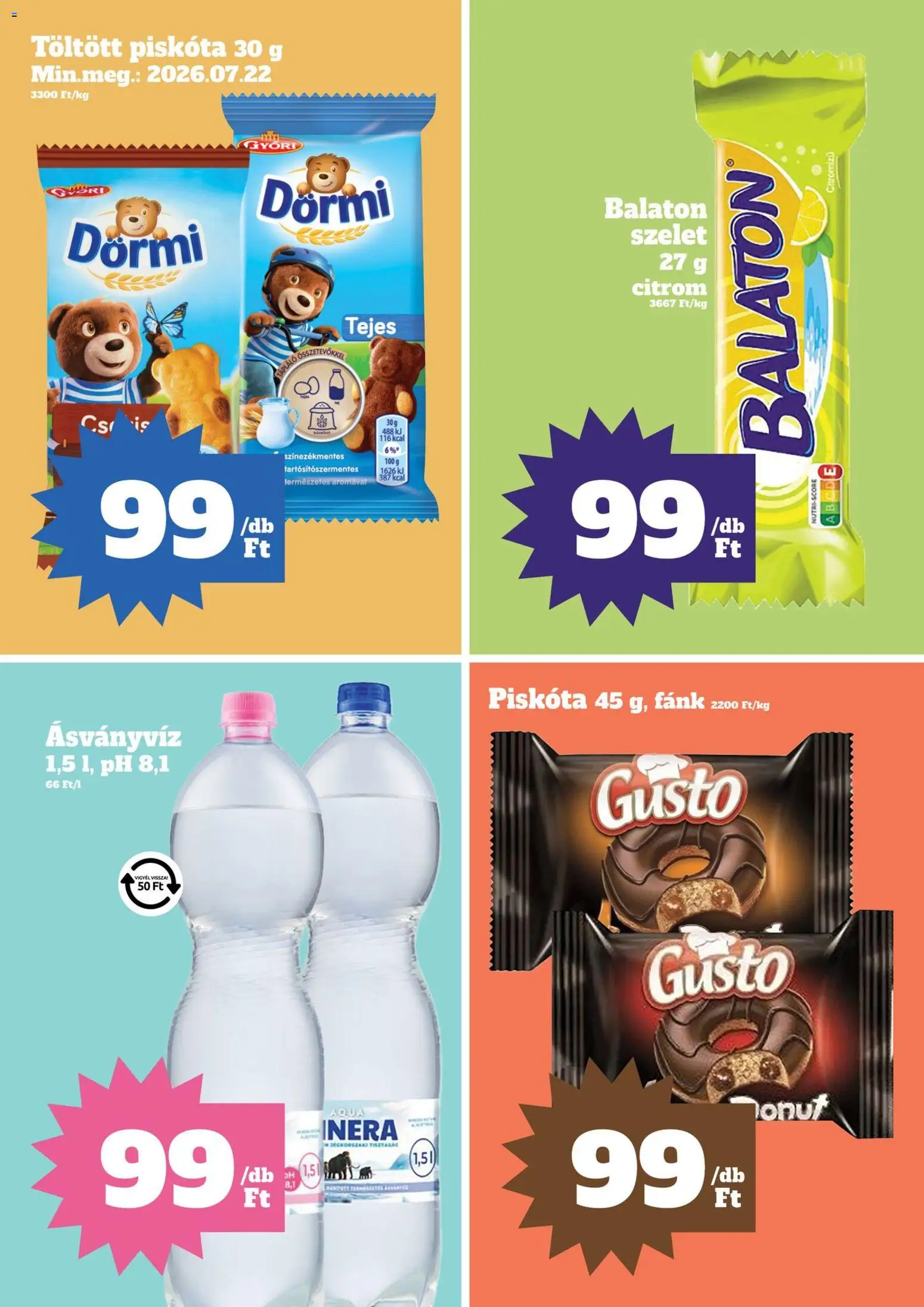 Family Diszkont akciós ujság - amely érvényes a következő dátumtól: 09.04.2026 | Oldal: 7 | Termékek: Piskóta, Fánk, Ásványvíz, Citrom