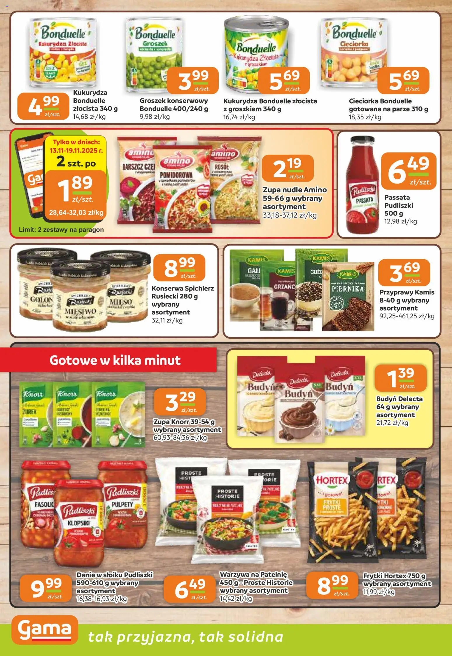 Gama Gazetka od 13.11.2025 | Strona: 8 | Produkty: Zurek, Cieciorka, Klopsiki, Zupa