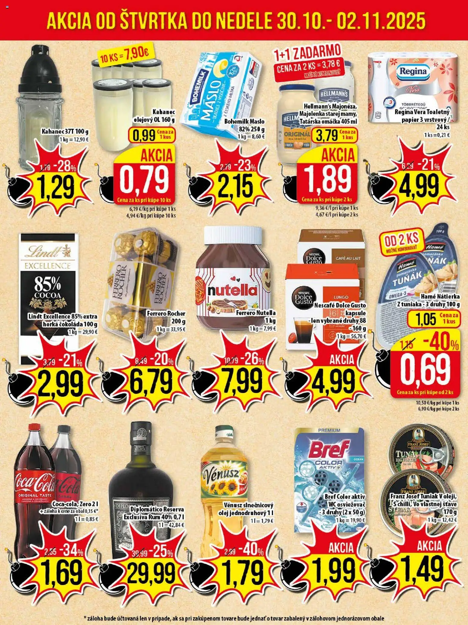 Nové Klas akcie – leták je platný od 27.10.2025 | Strana: 24 | Produkty: Dolce Gusto, Diplomatico, Tuniak, Omáčka
