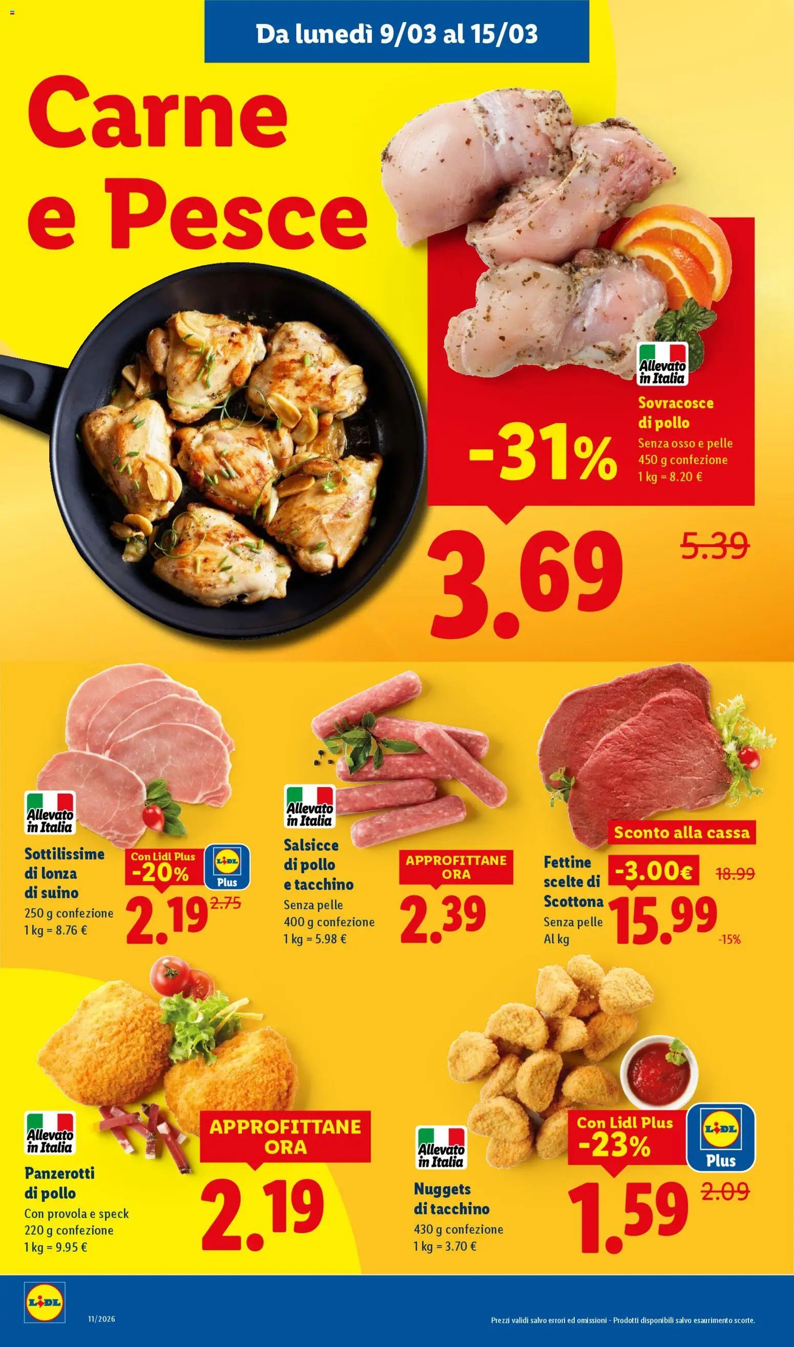 Volantino Lidl del 09.03.2026 | Pagina: 12 | Prodotti: Speck, Pesce, Provola, Panzerotti