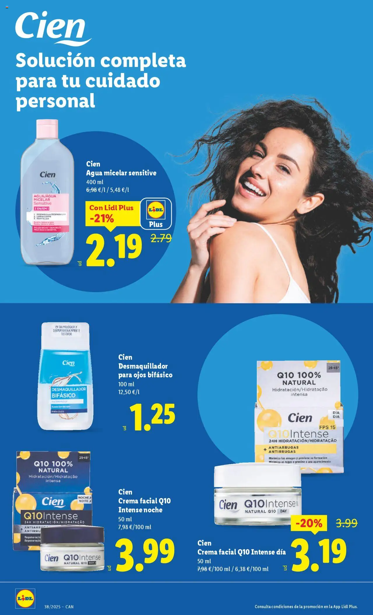 Lidl - Canarias  │ válido desde el 15.09.2025 | Página: 16 | Productos: Agua micelar, Desmaquillador, Crema facial, Crema