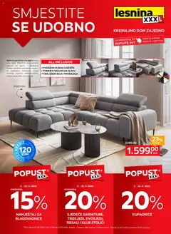 Smjestite se udobno Lesnina - Pregled kataloga iz trgovine Lesnina, vrijedi od 02.09.2025