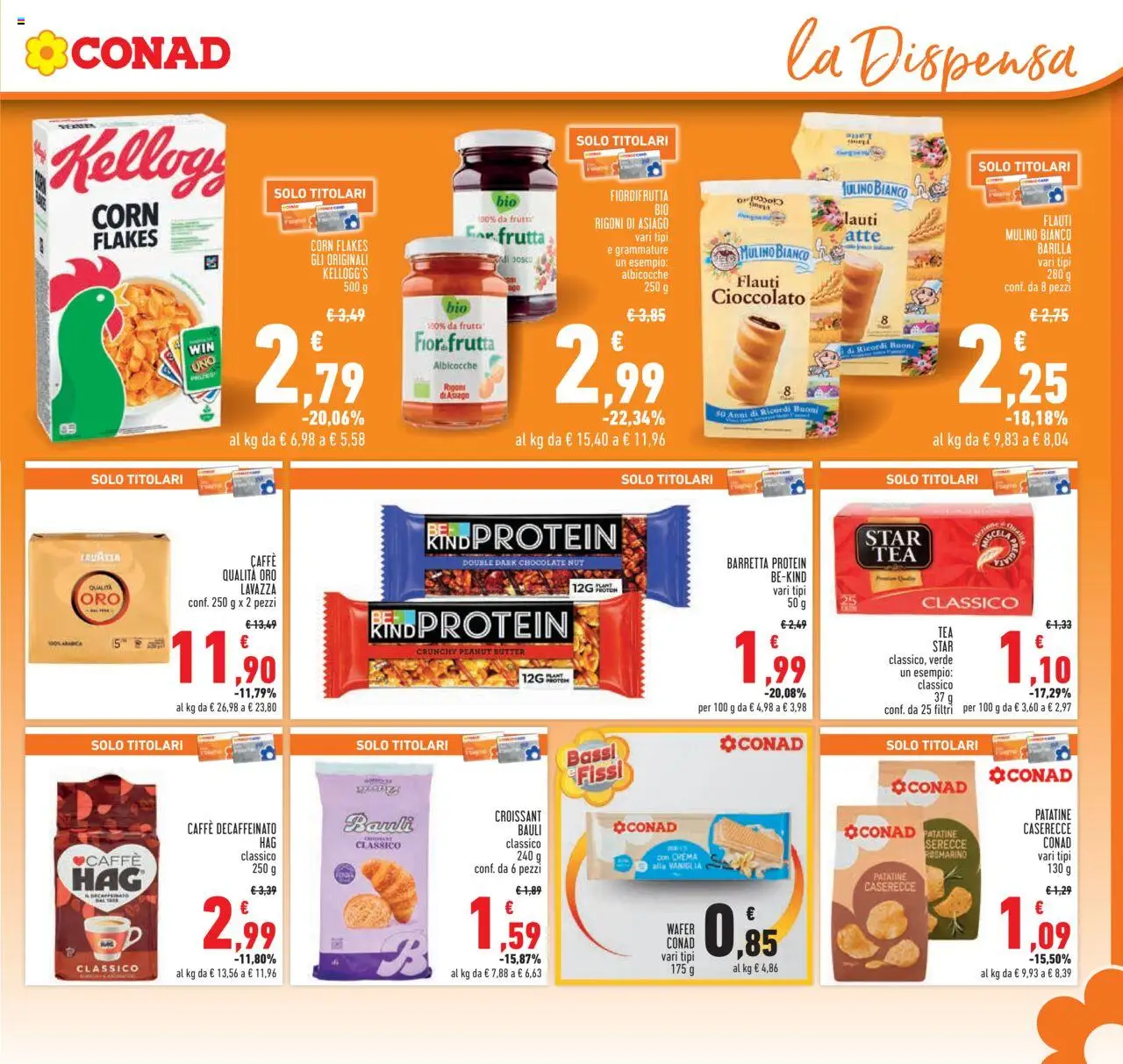 Volantino Conad del 28.08.2025 | Pagina: 17 | Prodotti: Crema, Patatine, Barretta, Lavazza