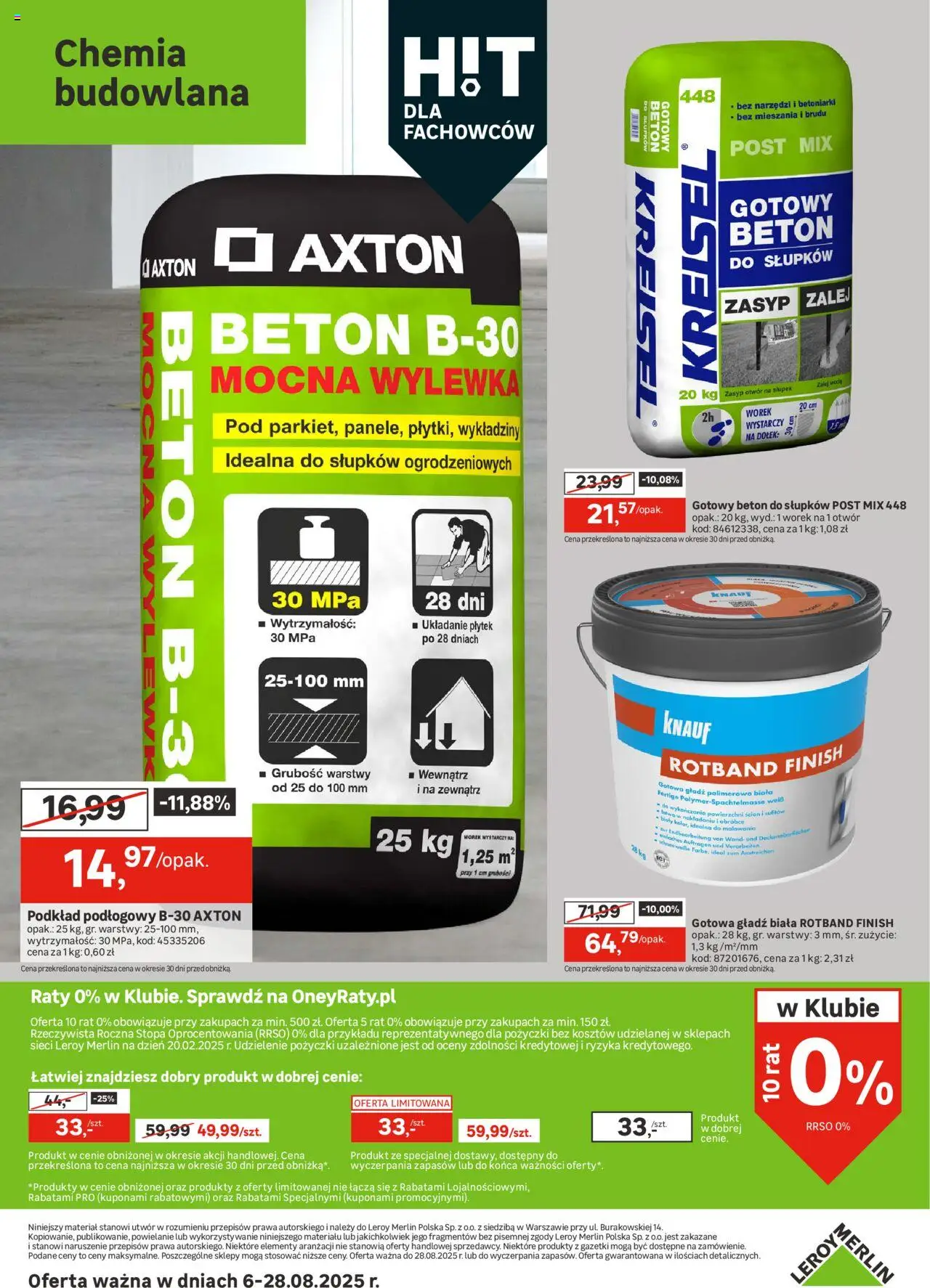 Leroy Merlin Gazetka od 06.08.2025 | Strona: 30 | Produkty: Finish, Woda