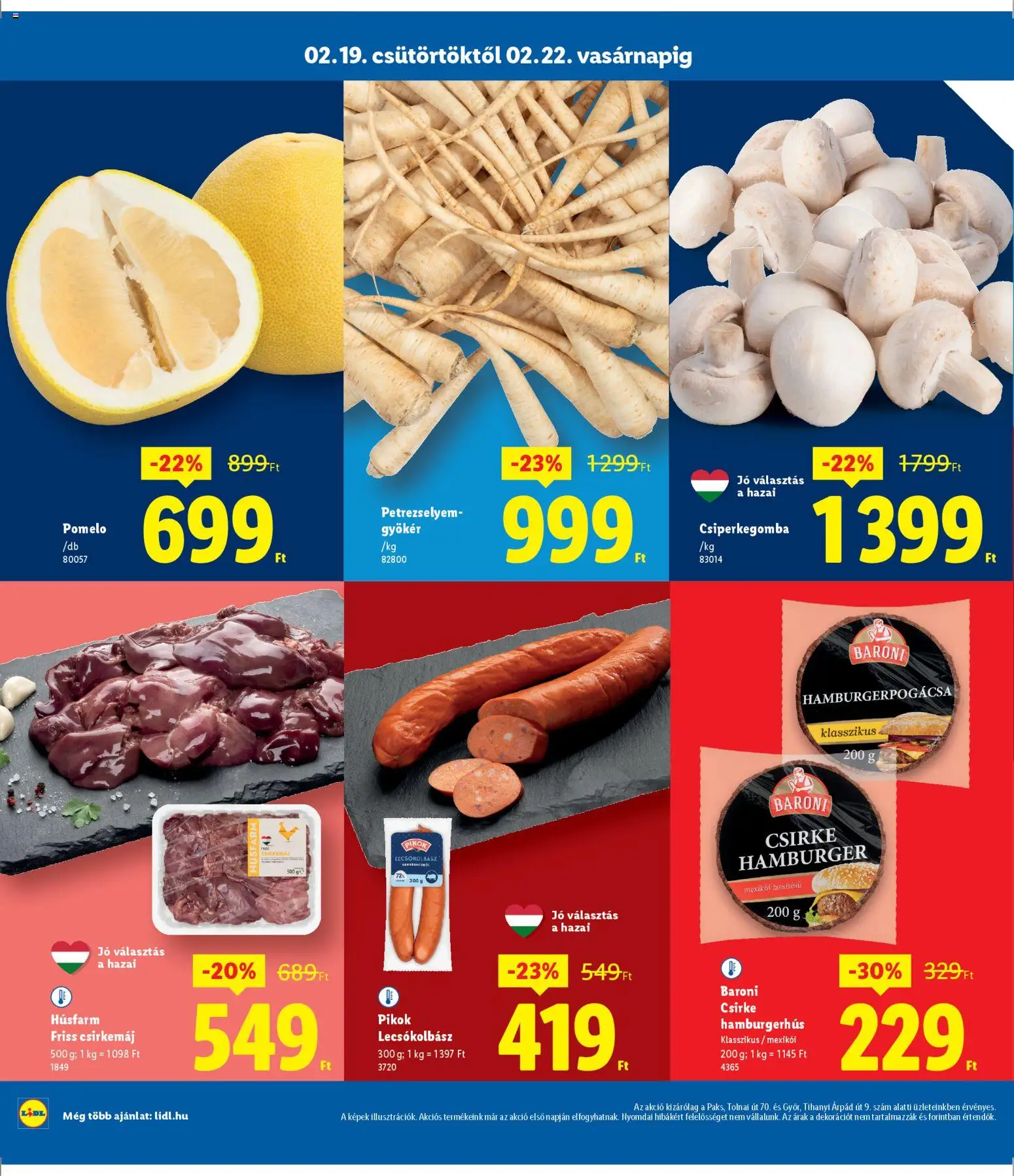 Lidl akciós ujság - amely érvényes a következő dátumtól: 19.02.2026 | Oldal: 2