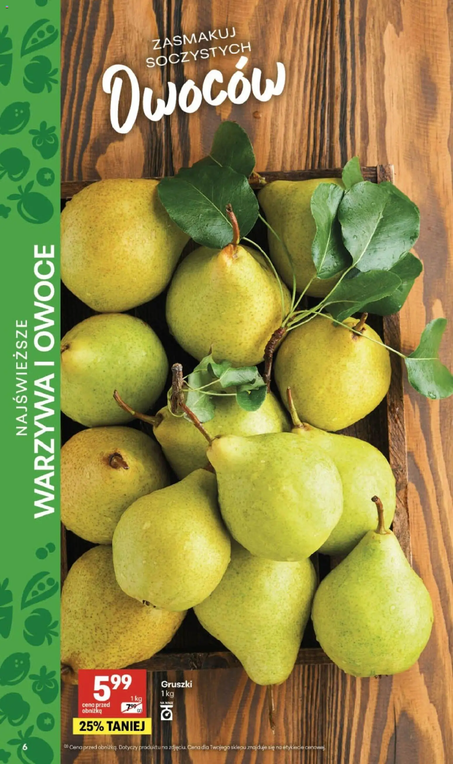 Delikatesy Centrum Gazetka - Sklepy Własne od 26.02.2026 | Strona: 6 | Produkty: Warzywa, Owoce