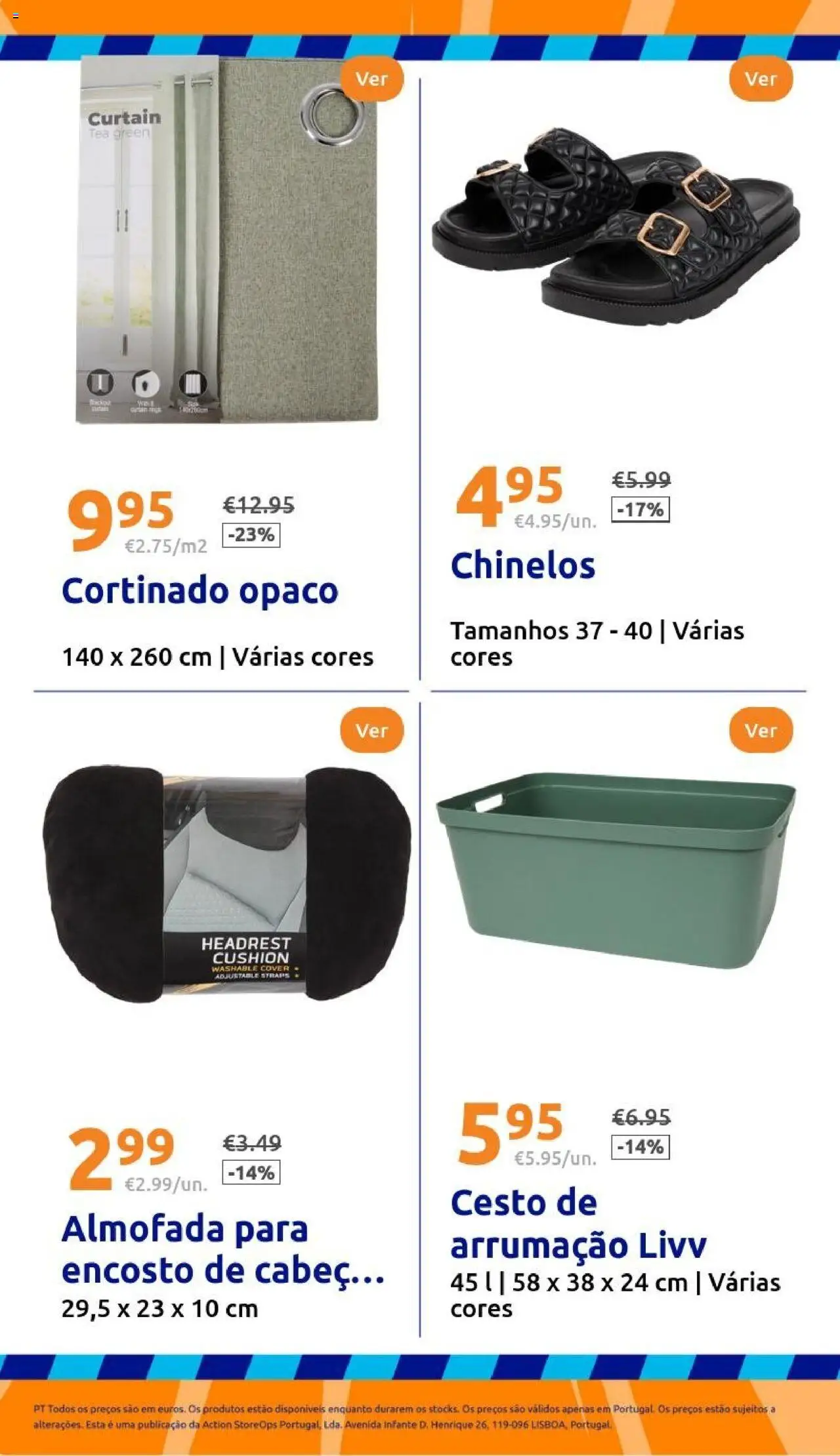 Action folheto │ válido de 18.06.2025 | Página: 32 | Produtos: Chinelos, Almofada