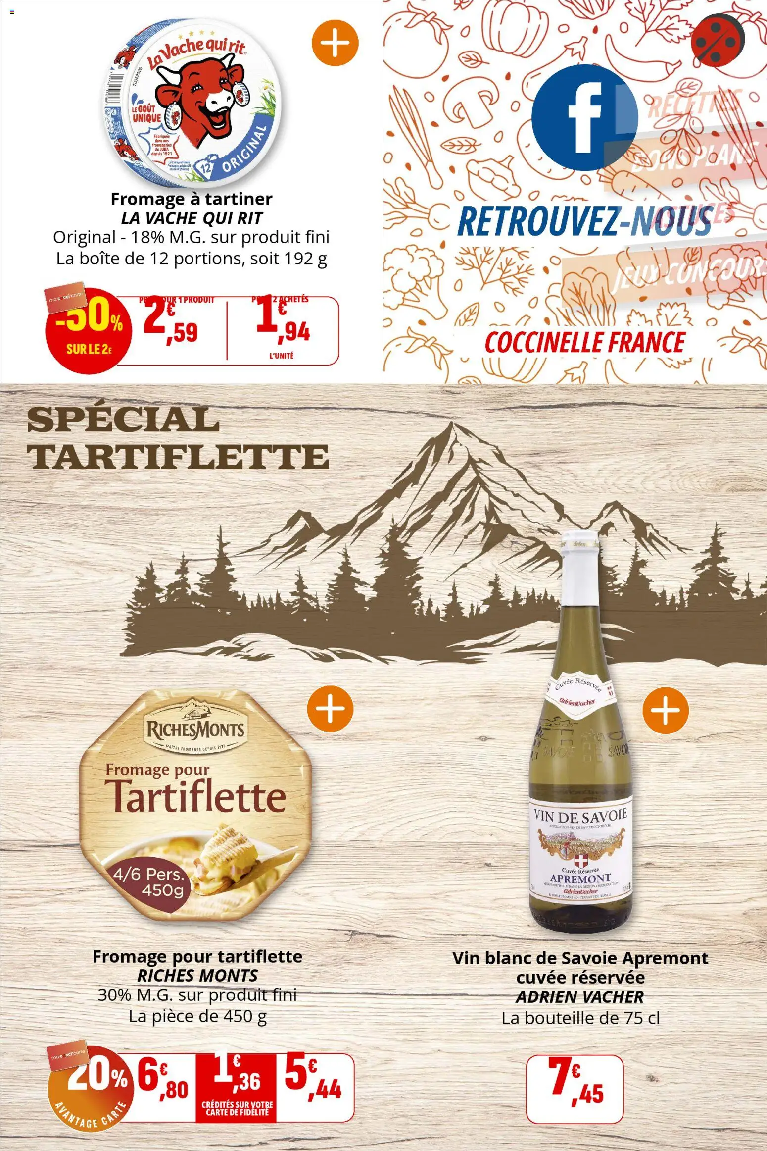 {H1} | Page: 14 | Produits: Tartiflette, Fromage, Vin, Fromage à tartiner
