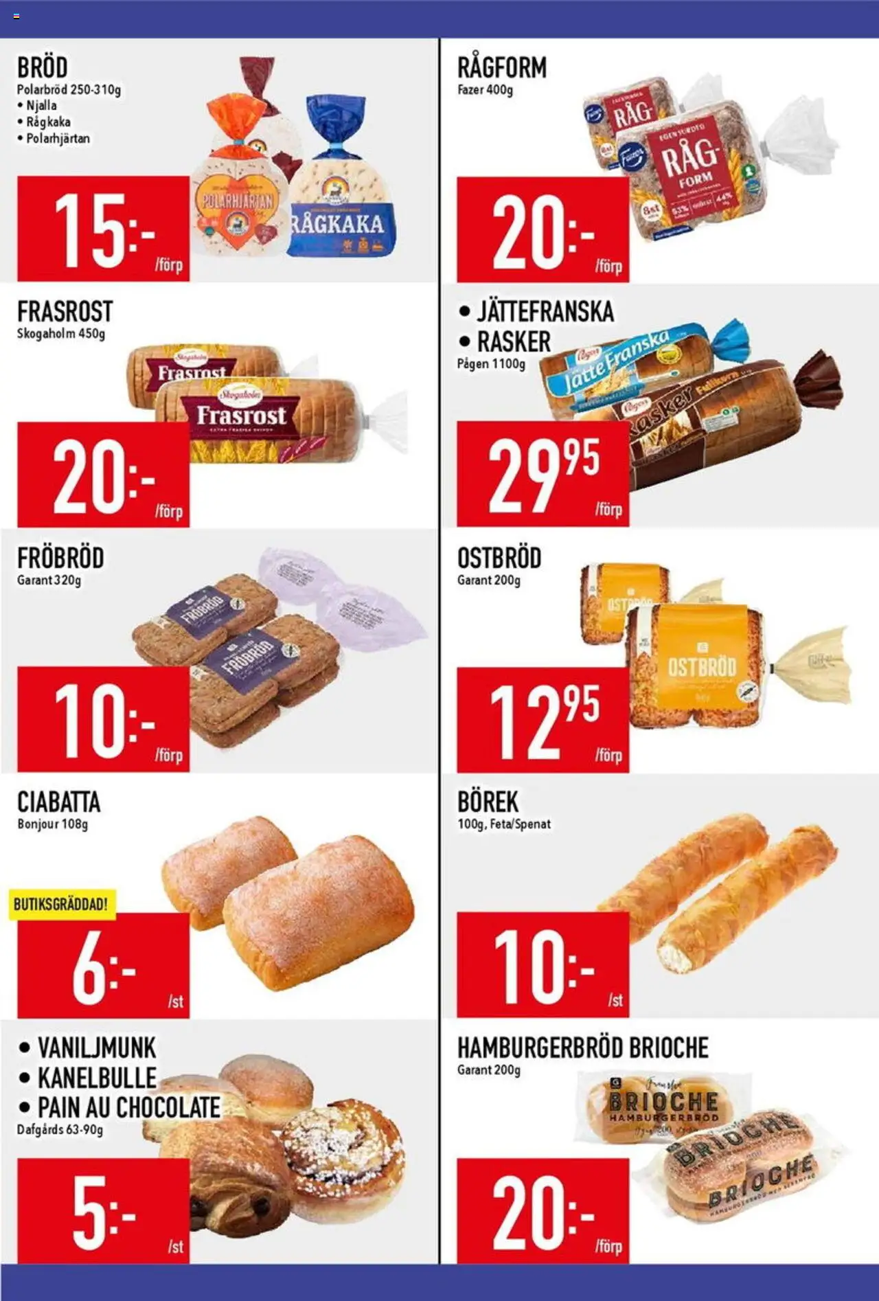 Matdax reklamblad aktuell från 11.08.2025 | Sida: 7 | Produkter: Hamburgerbröd, Bröd