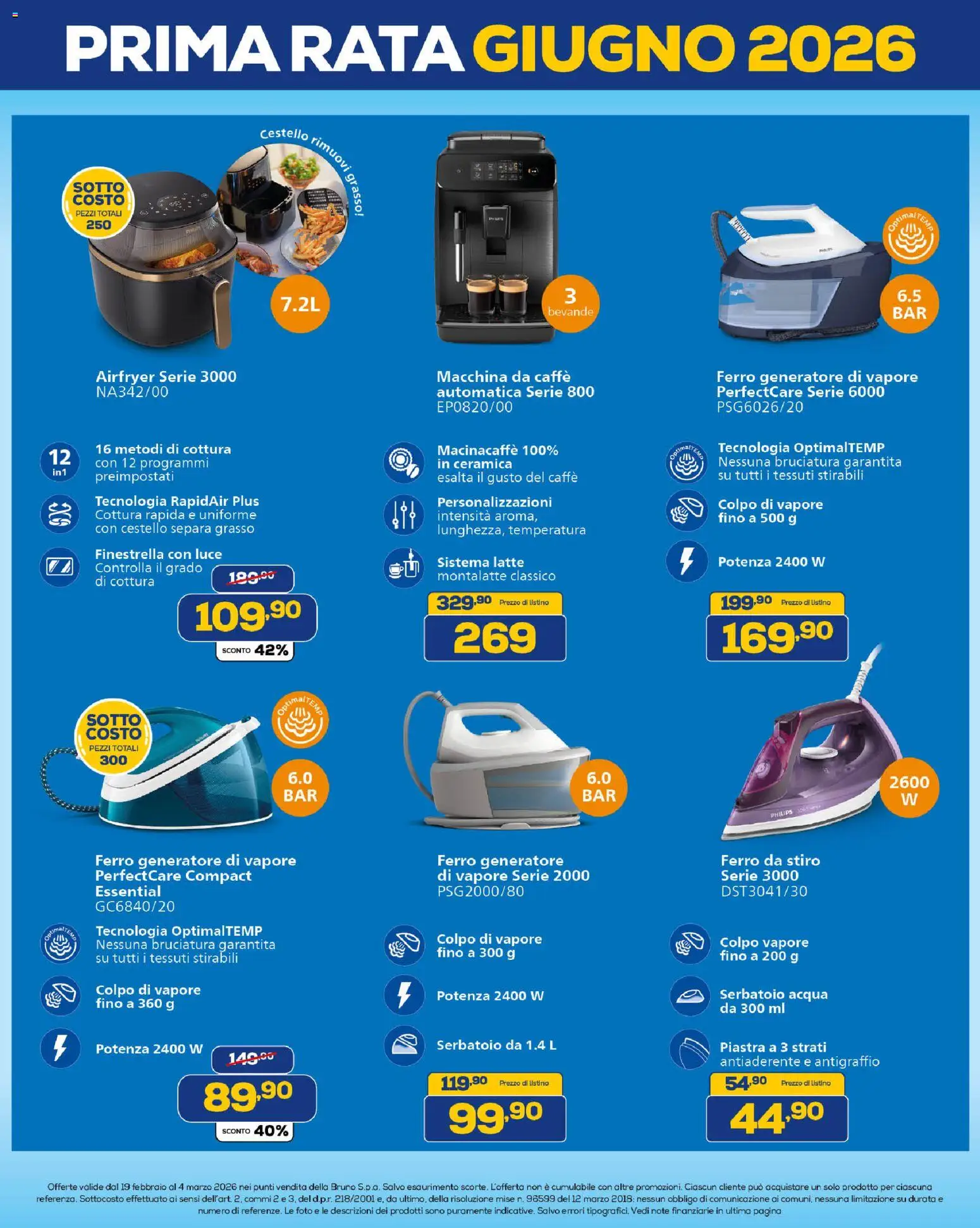 Volantino Euronics del 19.02.2026 | Pagina: 38 | Prodotti: Macchina da caffe, Caffè, Latte, Generatore