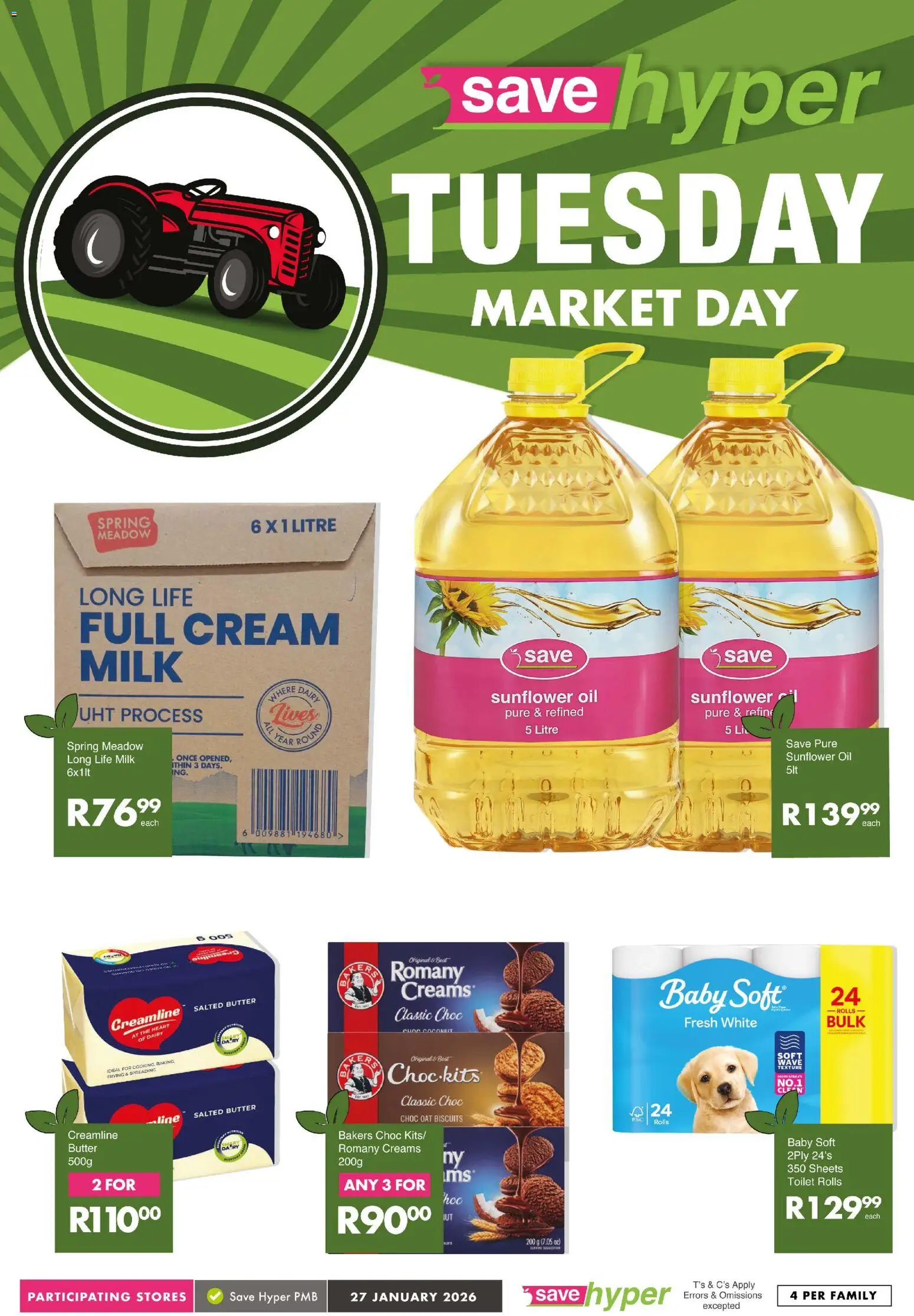 New Save catalogue – valid from 27.01.2026 | Page: 10 | Products: Toilet, Oil, Biscuits, Cream