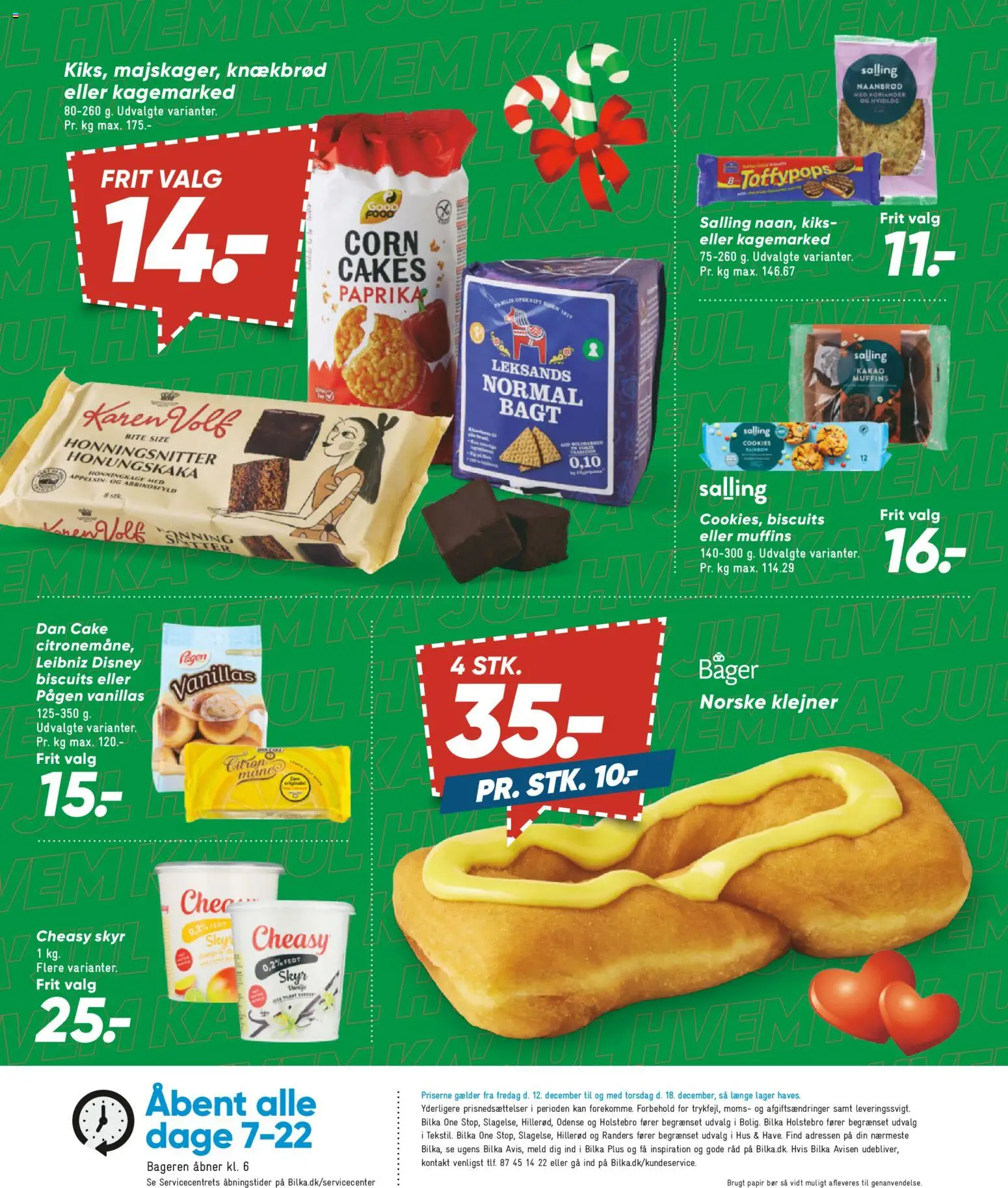 Bilka tilbudsavis – gyldig fra 12.12.2025 | Side: 45 | Produkter: Skyr, Naanbrød, Knækbrød, Muffins