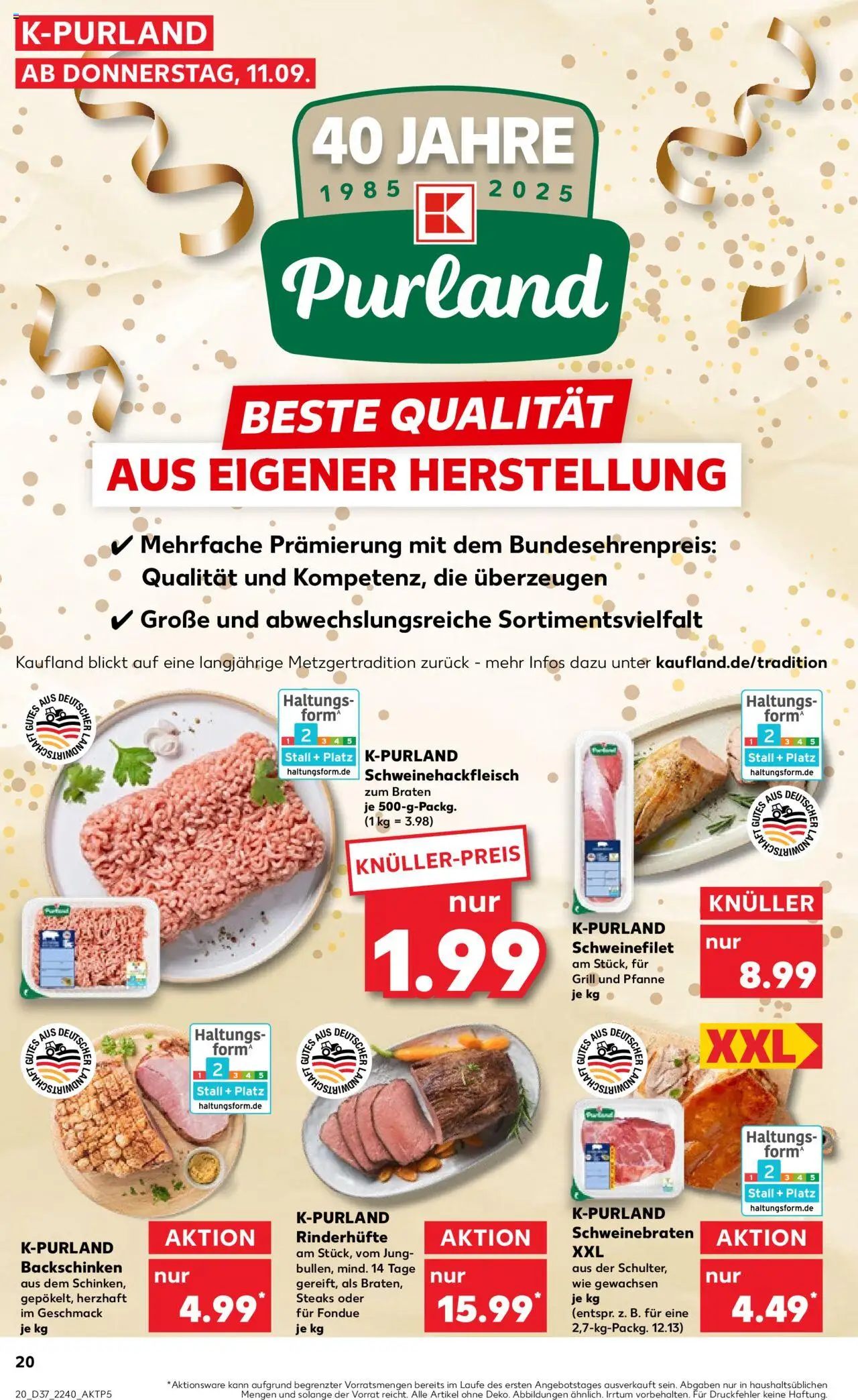 Kaufland prospekt Stuttgart	 – gültig ab 11.09.2025 | Seite: 20 | Produkte: Grill, Schweinefilet, Fondue