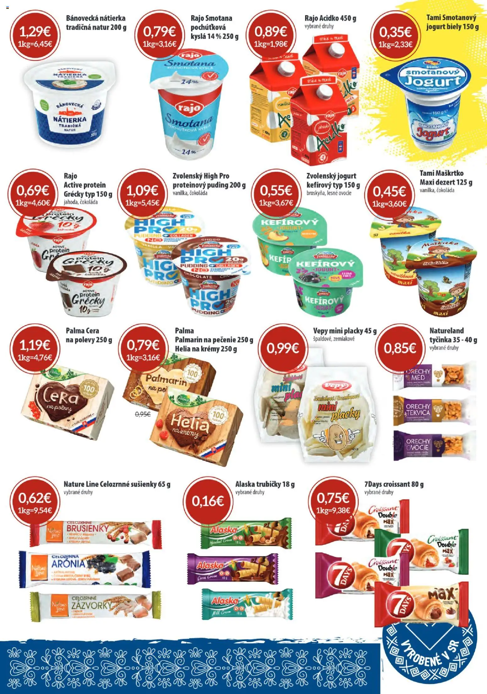 Nové Sintra akcie – leták je platný od 06.11.2025 | Strana: 5 | Produkty: Jogurt, Smotana, Palmarin, Čokoláda