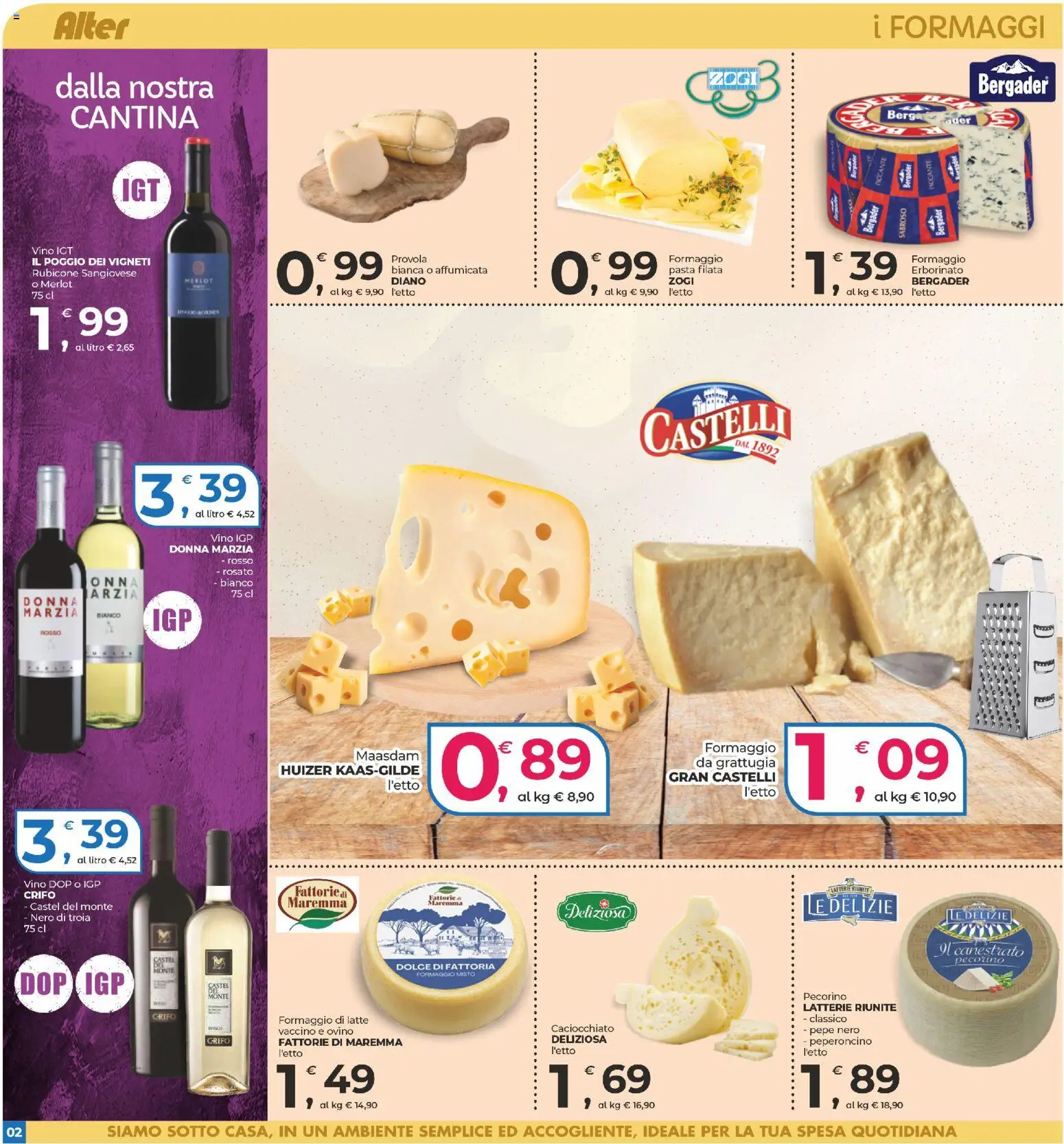 Volantino Alter Discount del 25.11.2025 | Pagina: 2 | Prodotti: Pepe, Latte, Pasta, Ovino