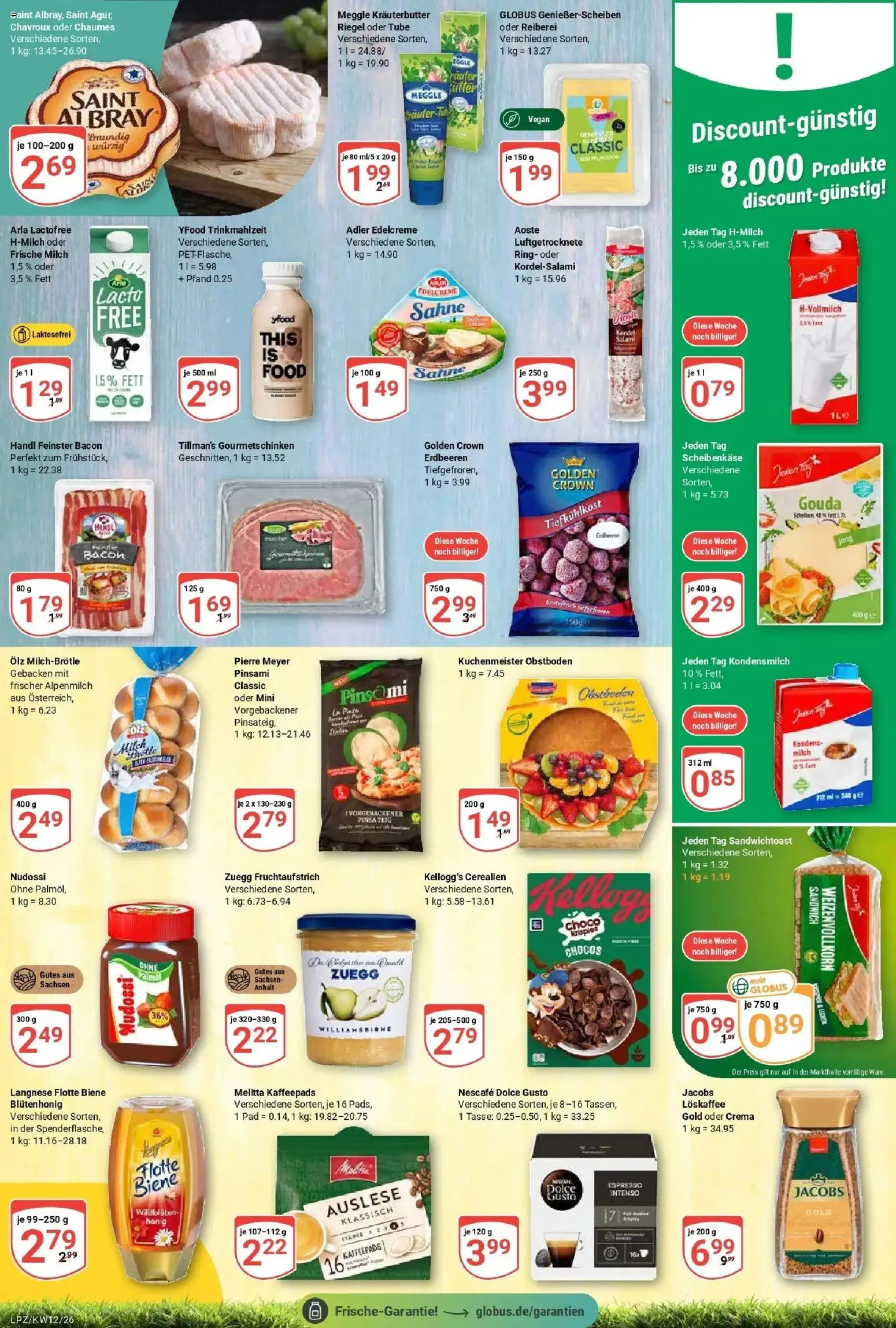 Globus prospekt Leipzig	 – gültig ab 15.03.2026 | Seite: 9 | Produkte: Nescafe, Milch, Gouda, Erdbeeren