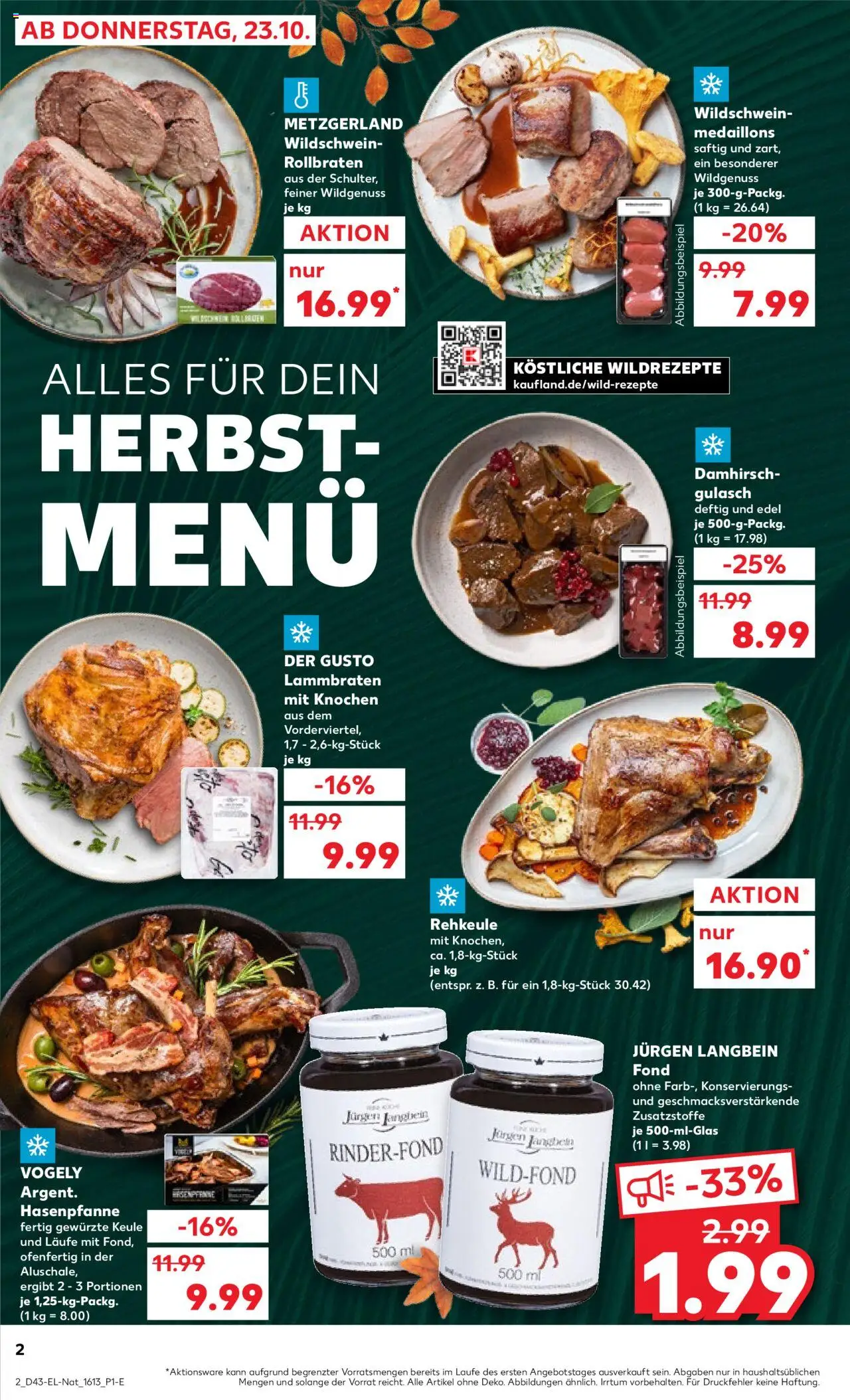 Kaufland prospekt Hannover	 – gültig ab 23.10.2025 | Seite: 2 | Produkte: Gulasch