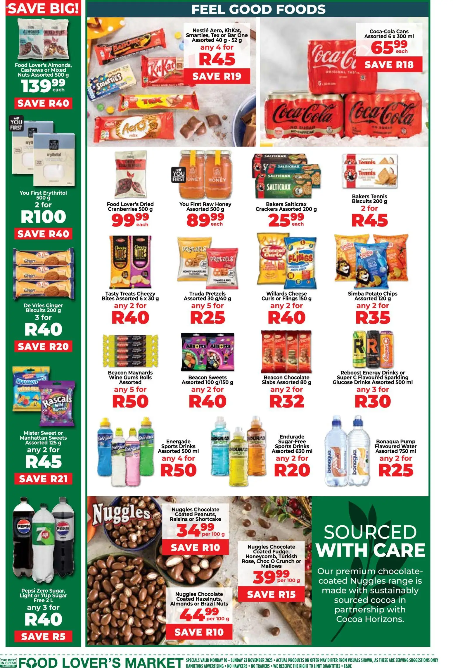 New Food Lover's Market catalogue – valid from 10.11.2025 | Page: 6 | Products: Sweets, Chocolate, Chips, Raisins