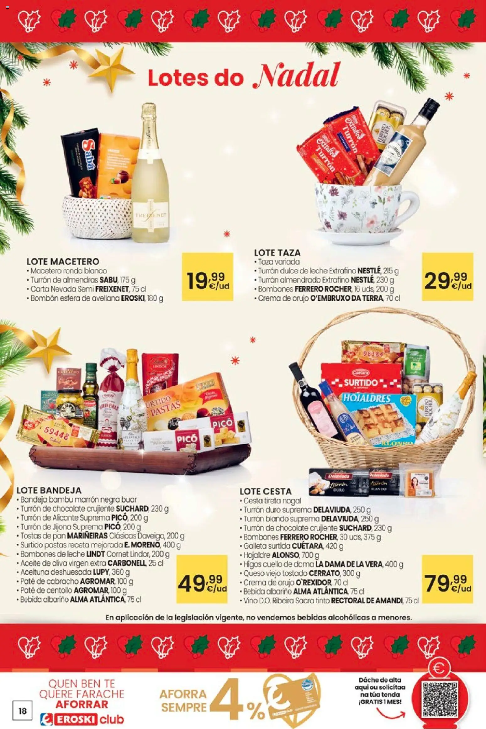 Eroski - Adiántate ao Nadal │ válido desde el 13.11.2025 | Página: 18 | Productos: Té, Aceite de oliva, Σαντιγύ, Macetero