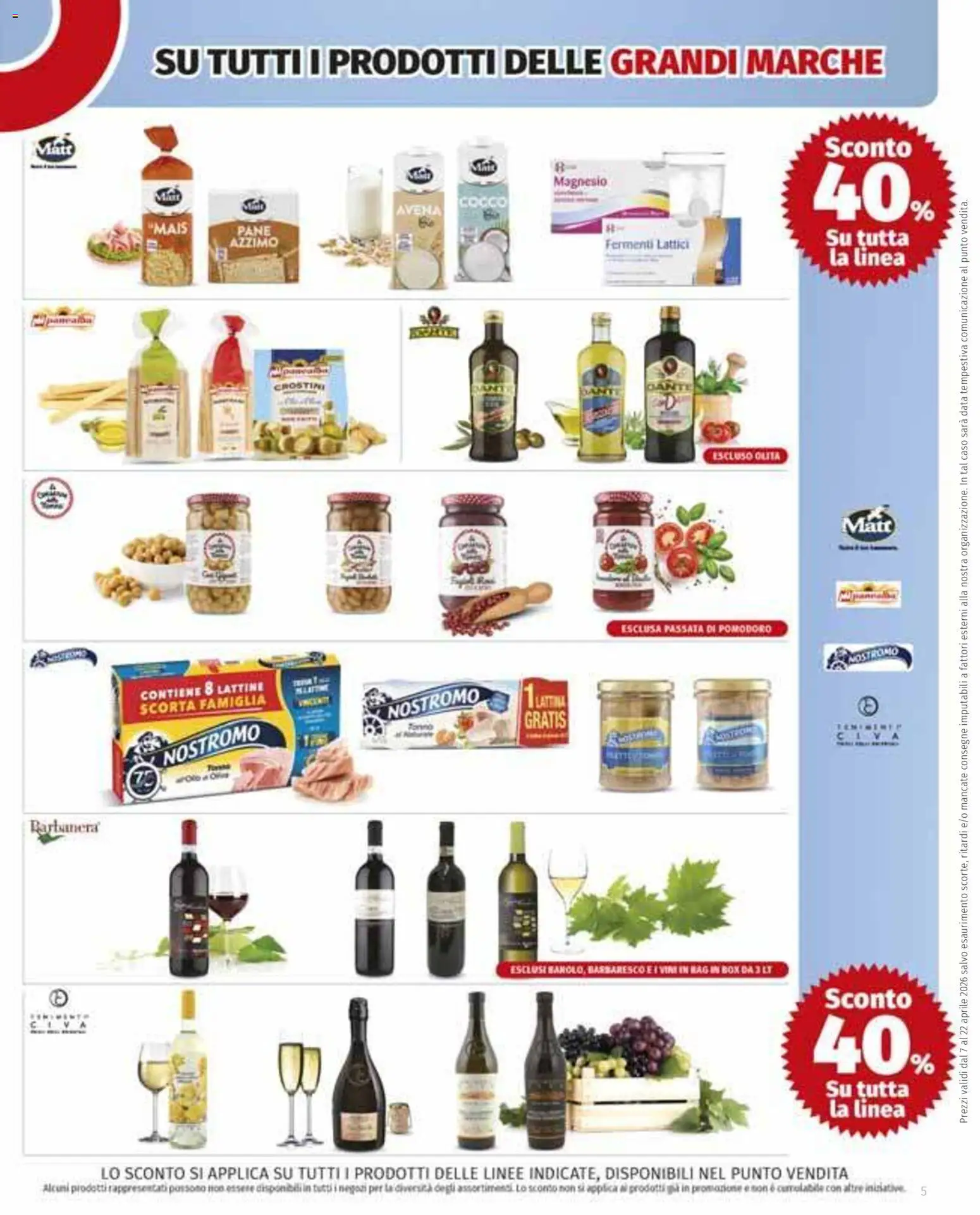 Volantino Ipercoop del 07.04.2026 | Pagina: 5 | Prodotti: Pomodoro, Passata di pomodoro, Crostini, Mais