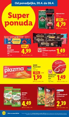 FIN CARRÉ Čokolada za kuhanje XXL, 500 g, 1 kg = 9.98 - Pregled kataloga iz trgovine Lidl, vrijedi od 20.04.2026 | Stranica: 8