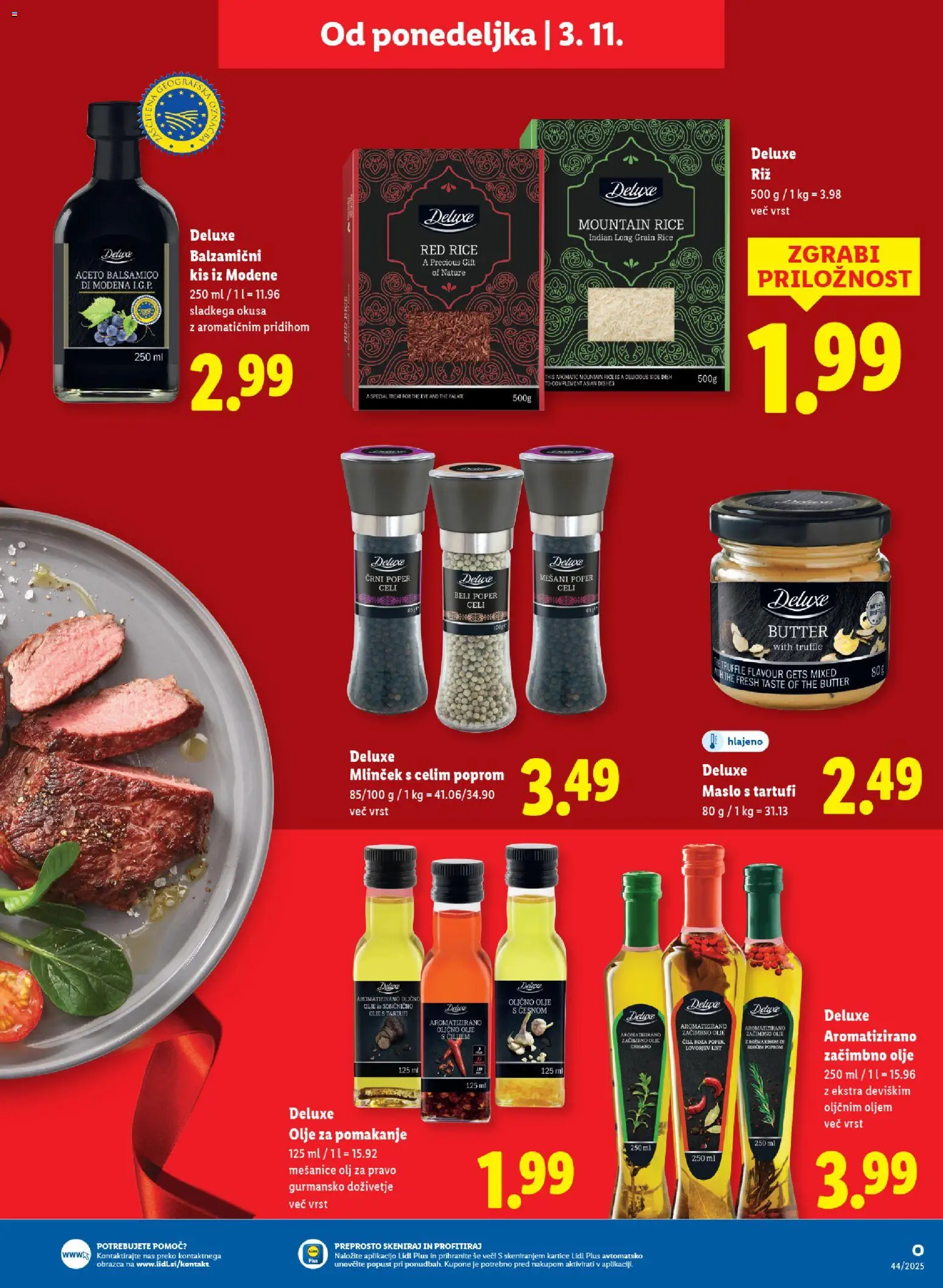 Novi Lidl katalog ponudbe – veljaven od 29.10.2025 | Stran: 55 | Izdelki: Kis, Maslo, Olje, Poper