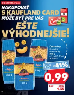 Kaufland leták platný od 12.02.2026 | Strana: 30 | Produkty: Cestoviny