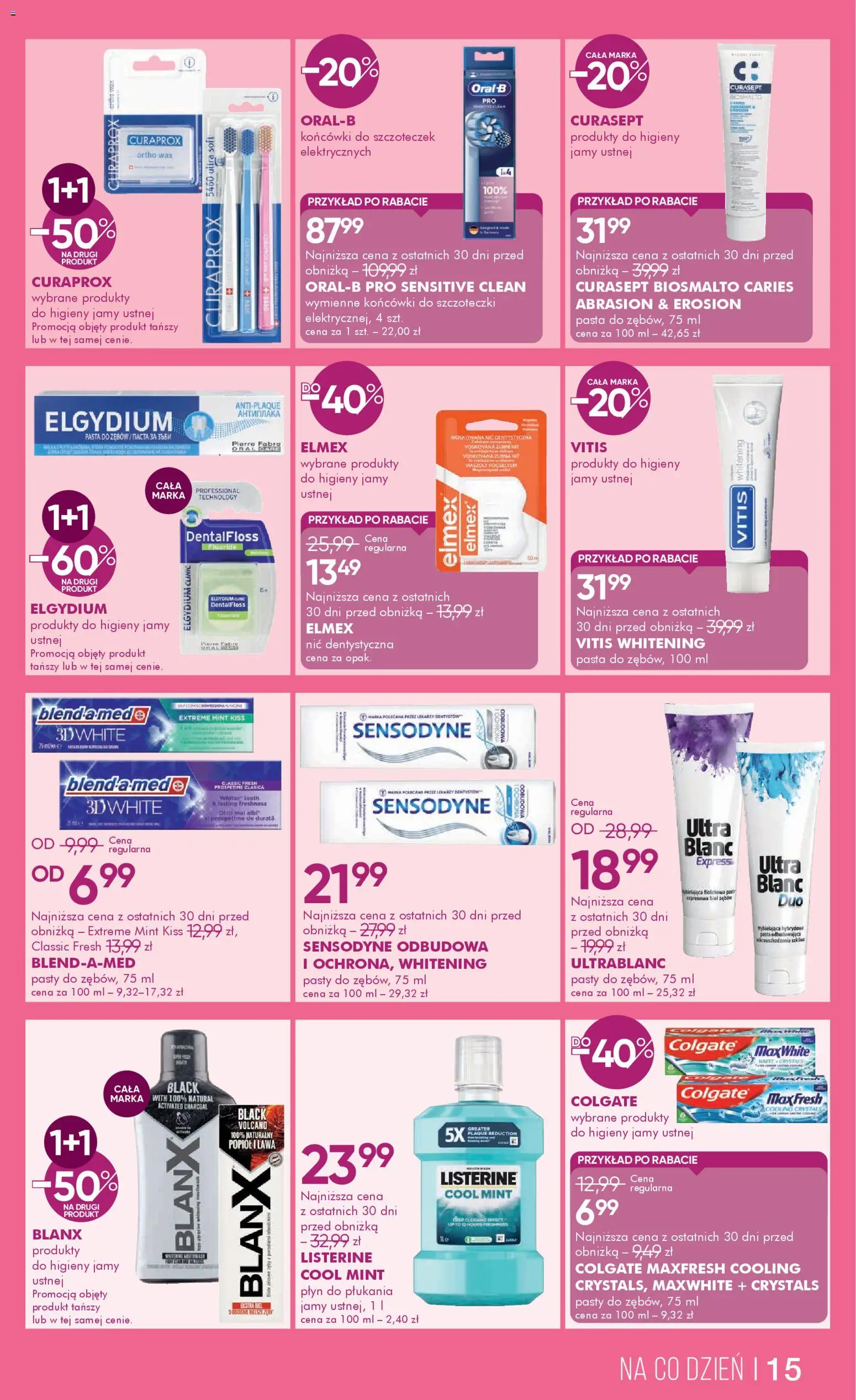 Super-pharm gazetka od 05.03.2026 | Strona: 15 | Produkty: Curaprox, Pasta do zębów