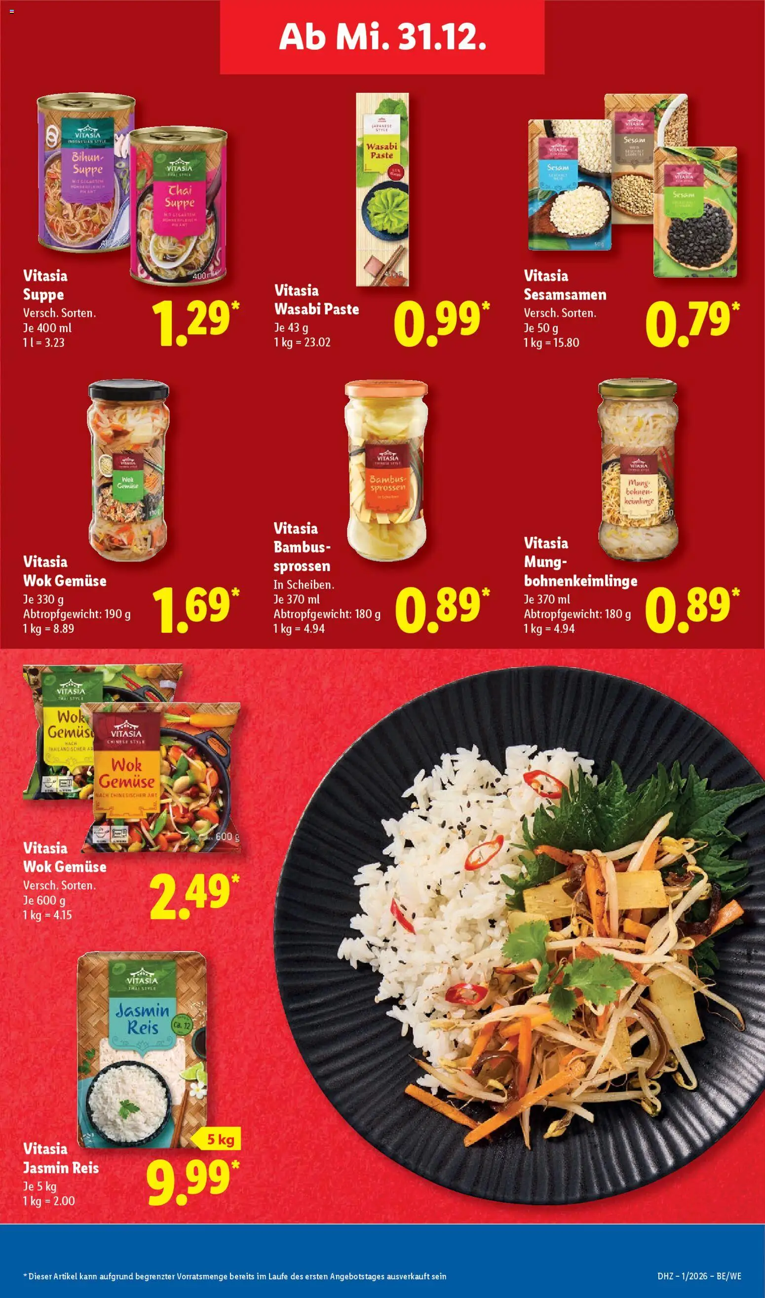 Lidl Prospekt Zossen – gültig ab 29.12.2025 | Seite: 35 | Produkte: Gemüse, Reis, Wok