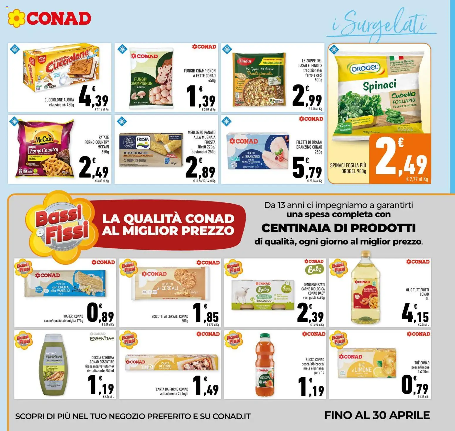 Volantino Conad del 29.01.2026 | Pagina: 13 | Prodotti: Shampoo, Ceci, Sale, Limone