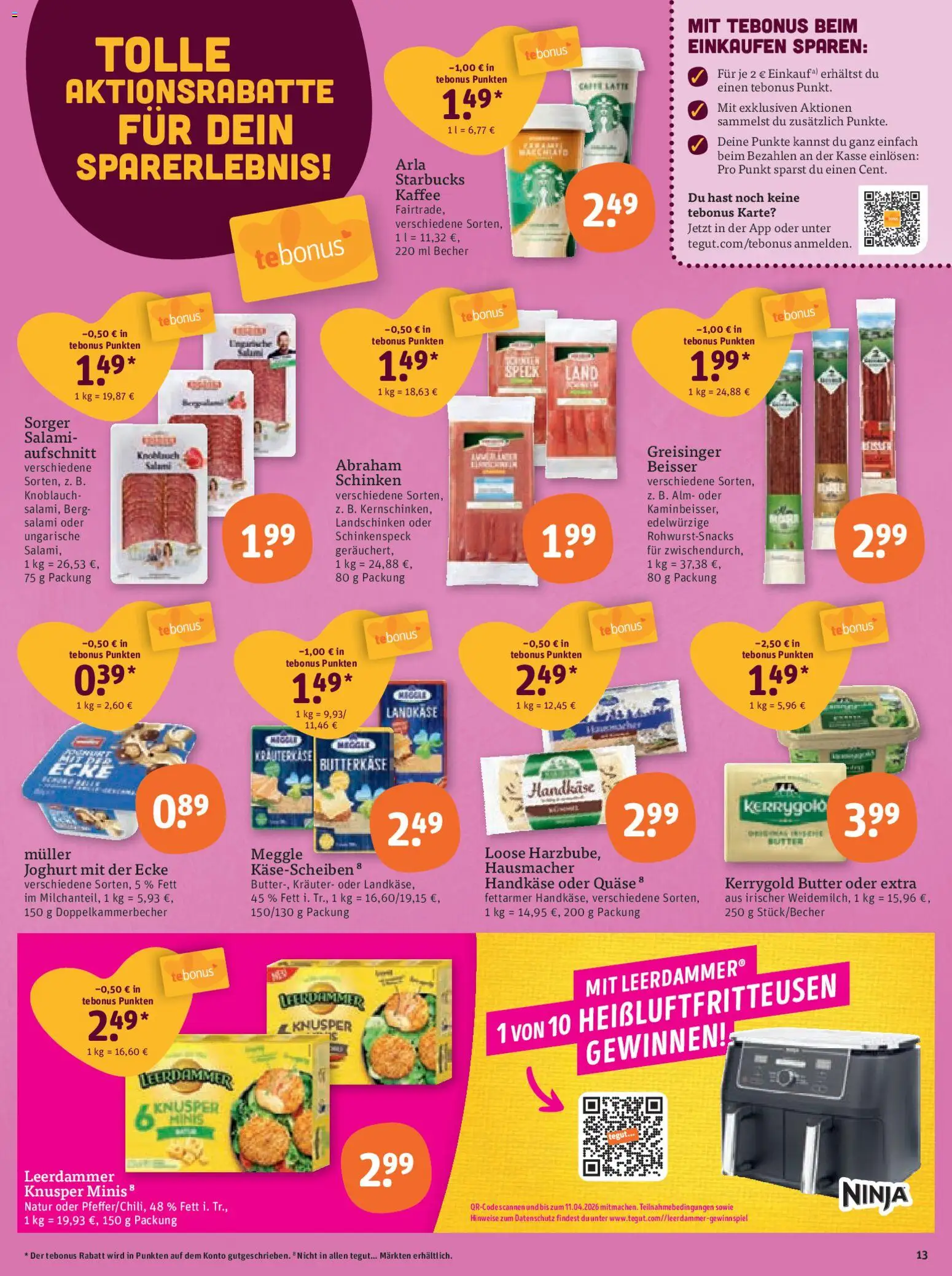 Tegut Prospekt 	 – gültig ab 10.04.2026 | Seite: 15 | Produkte: Butter, Joghurt, Kaffee, Knoblauch