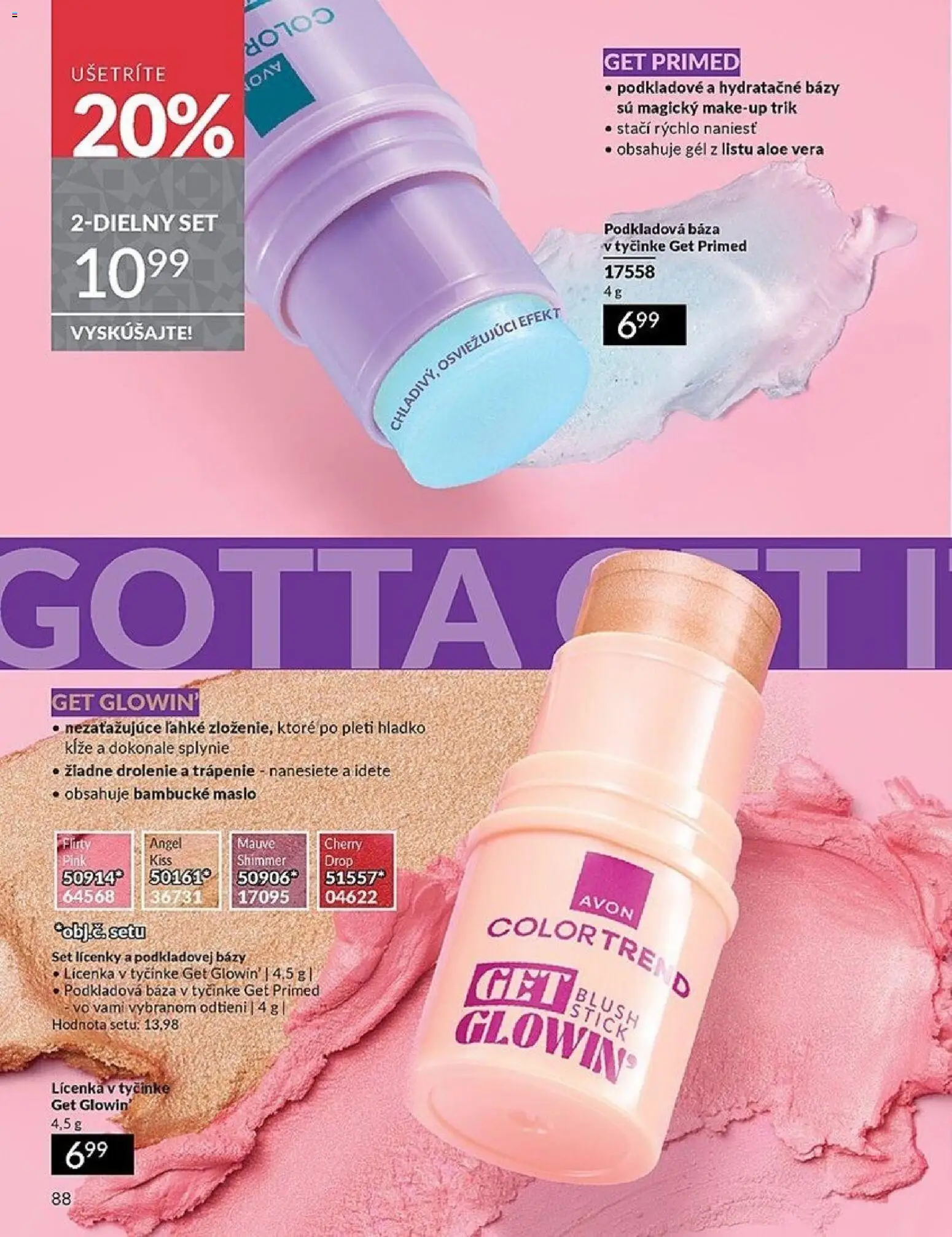 Nové Avon akcie – leták je platný od 01.11.2025 | Strana: 88 | Produkty: Maslo, Lícenka