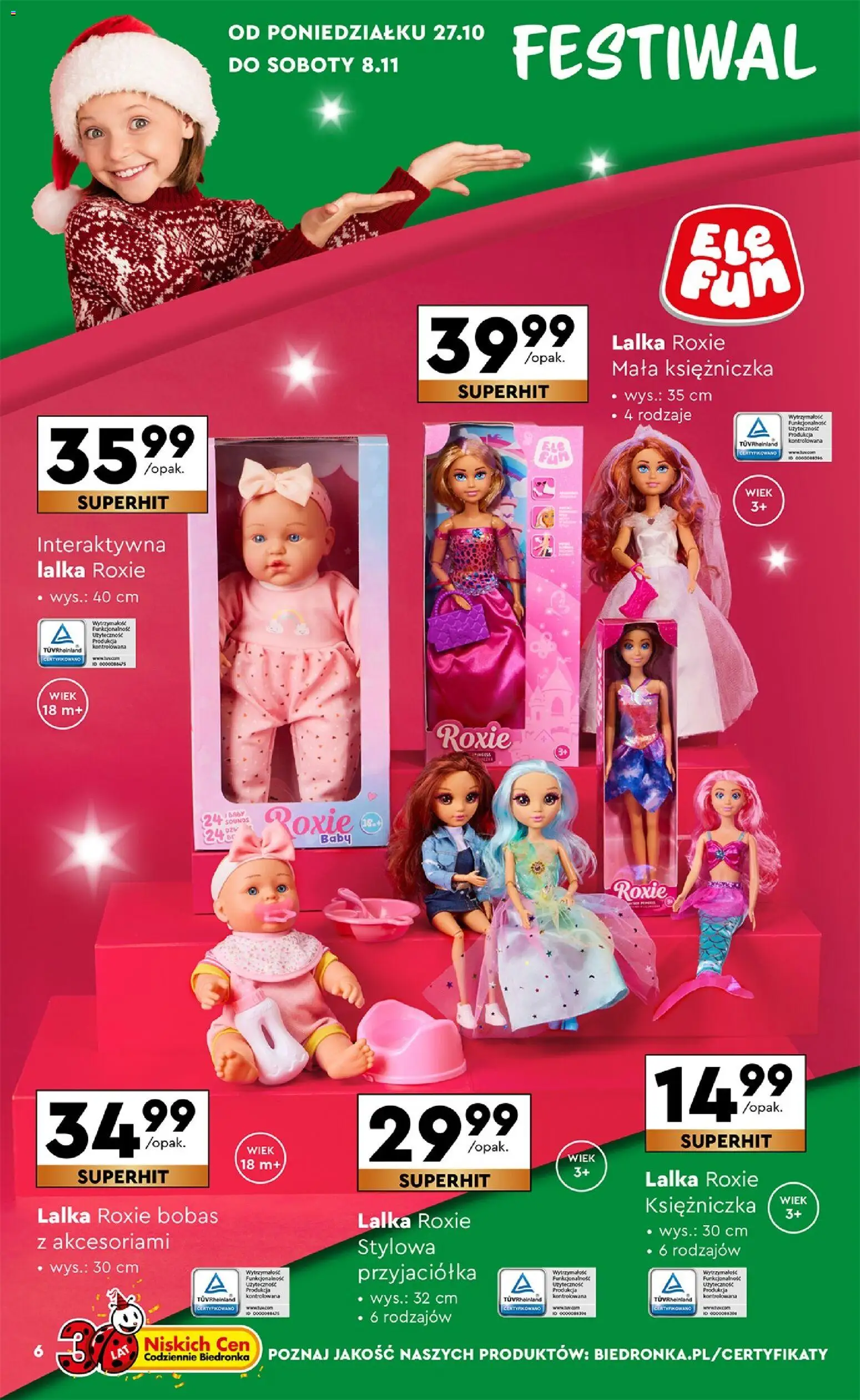 Biedronka Black Friday od 25.10.2025 | Strona: 6 | Produkty: Lalka