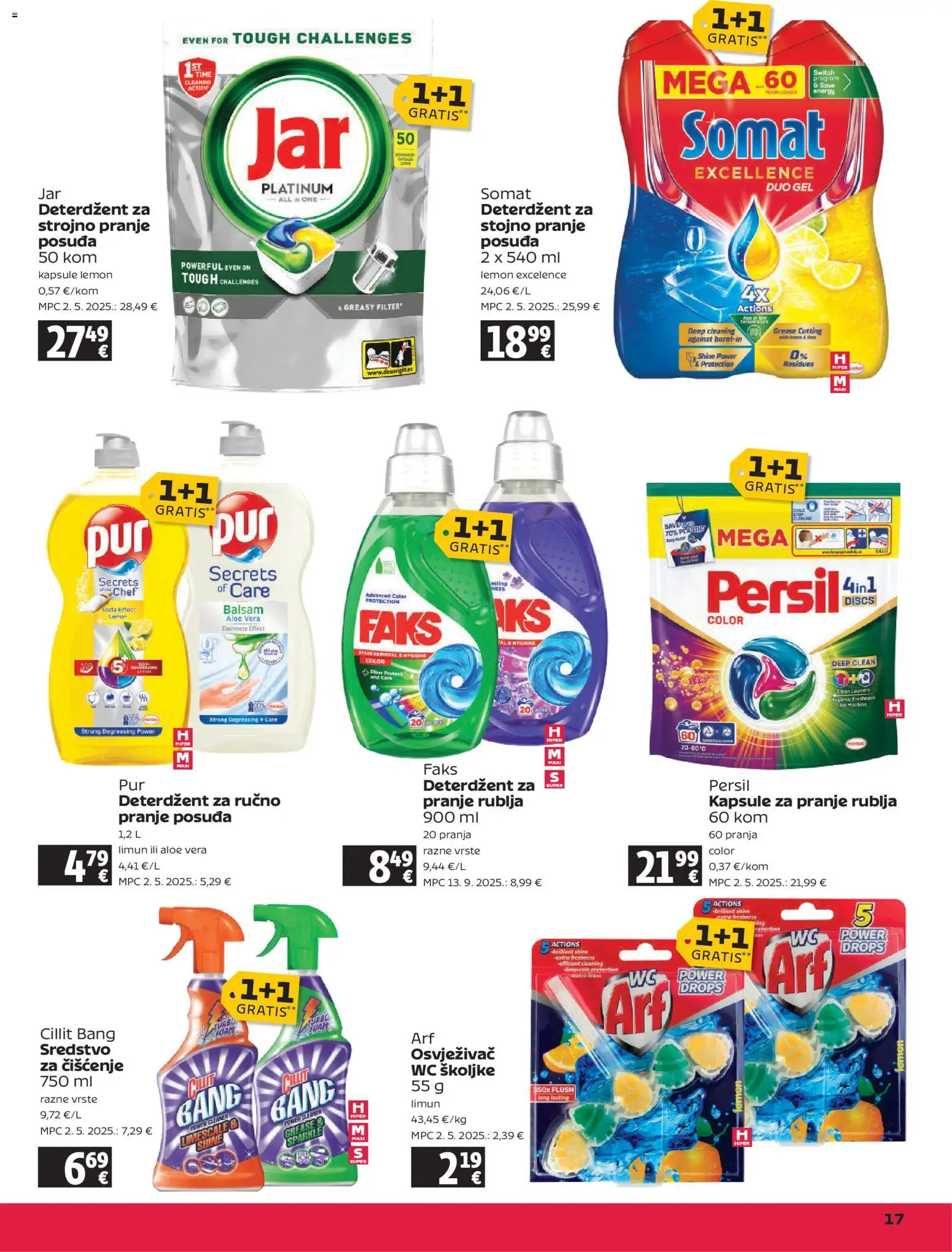 Tommy katalog | vrijedi od 20.11.2025 | Stranica: 17 | Proizvodi: Deterdžent, Limun, Somat, Persil