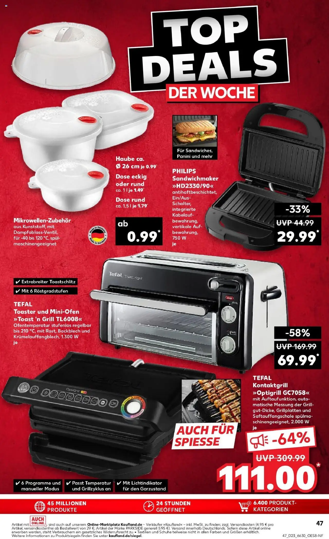 Kaufland prospekt Gummersbach	 - gültig ab dem 09.06.2025 | Seite: 62 | Produkte: Philips, Grill, Sandwichmaker, Toaster