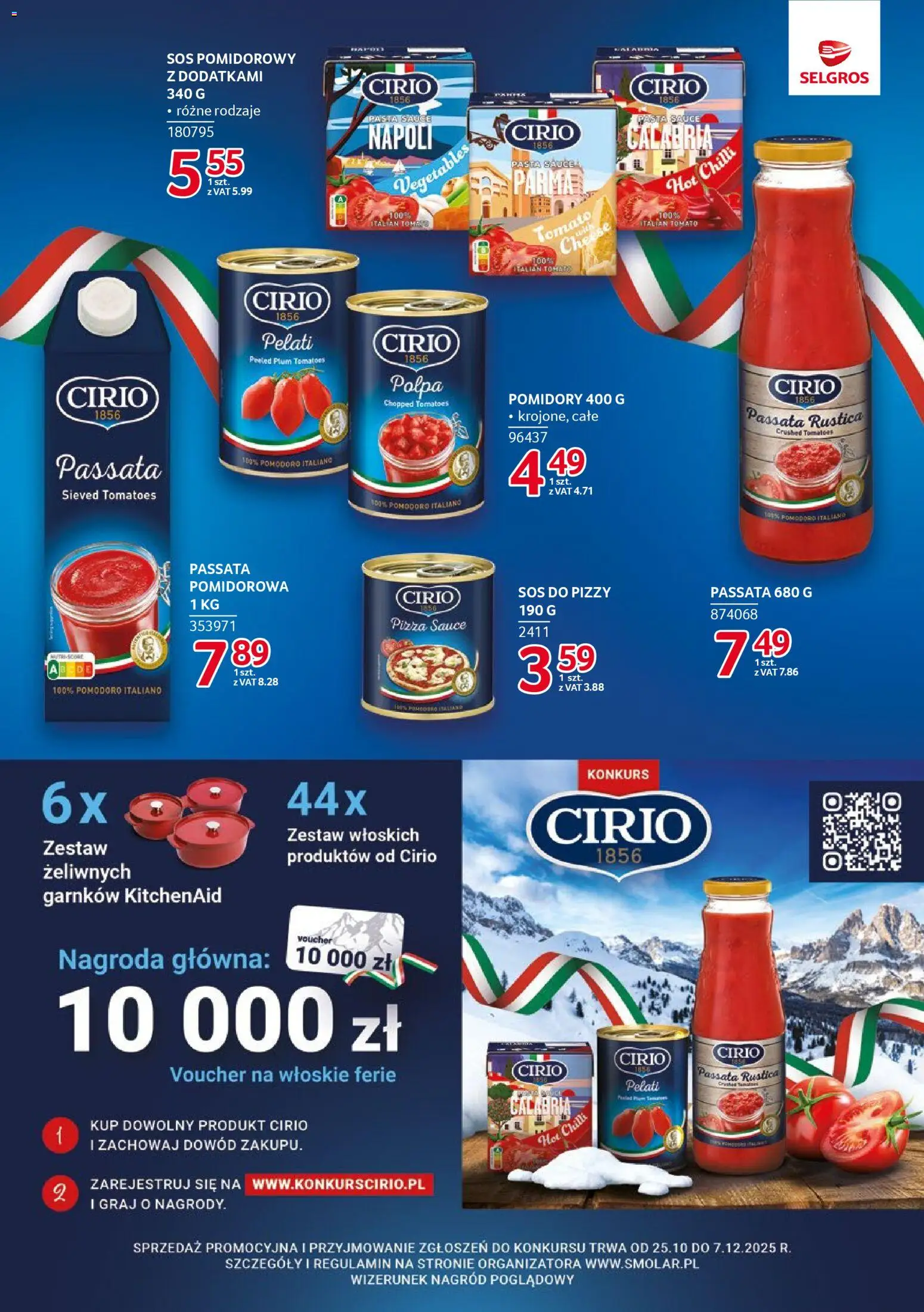 Selgros cash&carry Gazetka - Markowe produkty od 20.11.2025 | Strona: 15 | Produkty: Sos do pizzy, Pizza, Pomidory, Sos