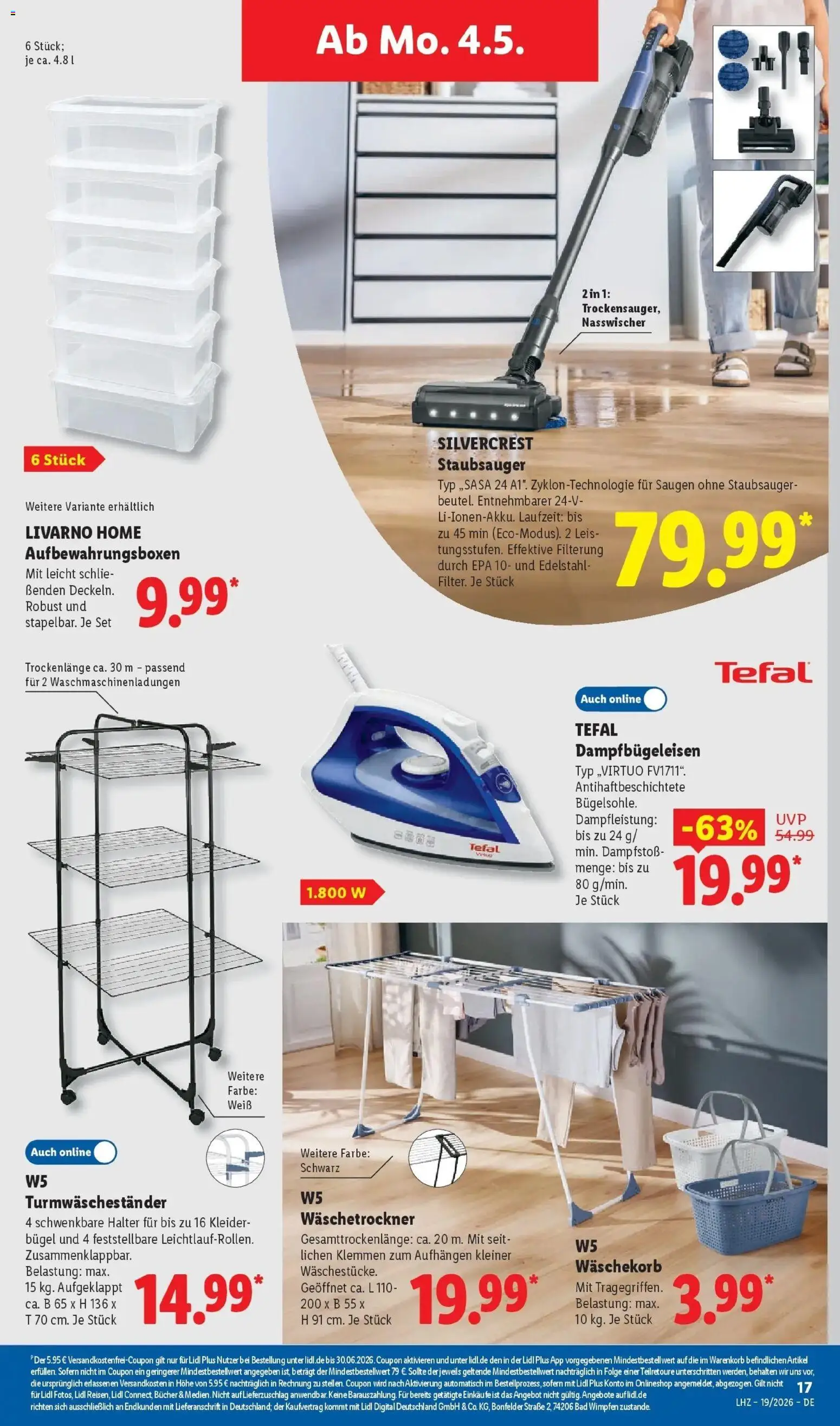 Lidl Německo leták od 04.05.2026 | Strana: 33 | Produkty: Tefal