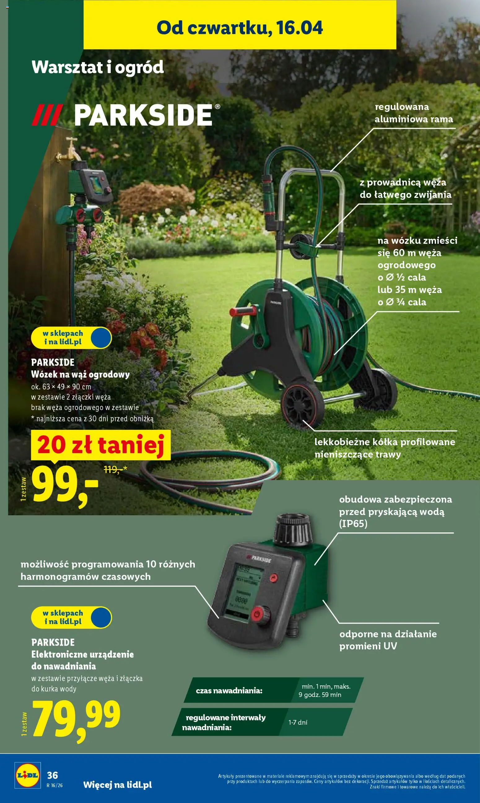 Lidl Katalog od 13.04.2026 | Strona: 42 | Produkty: Wąż ogrodowy, Trawy, Woda