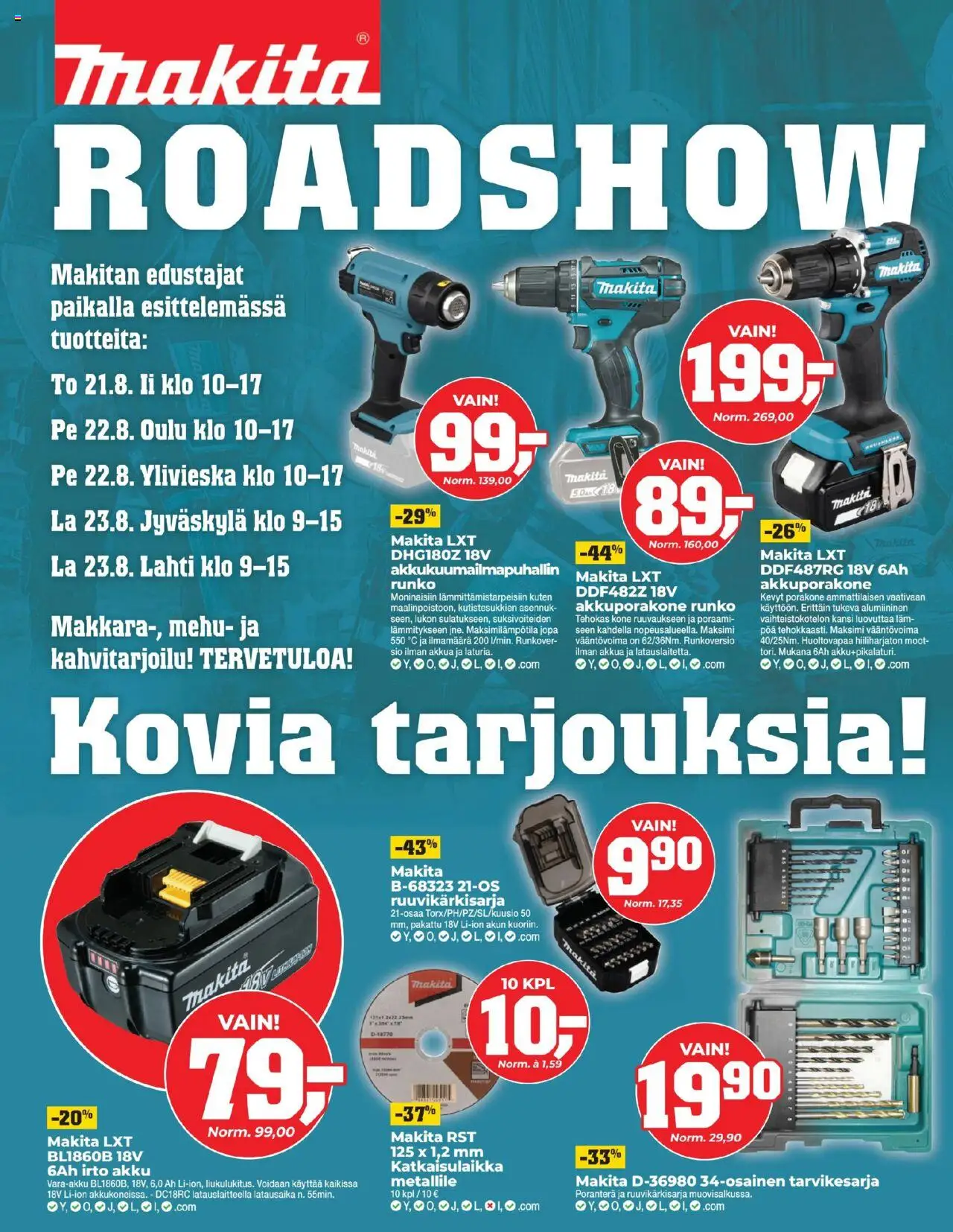  | Sivu: 12 | Tuotteet: Kansi, Akku, Mehu, Poranterä