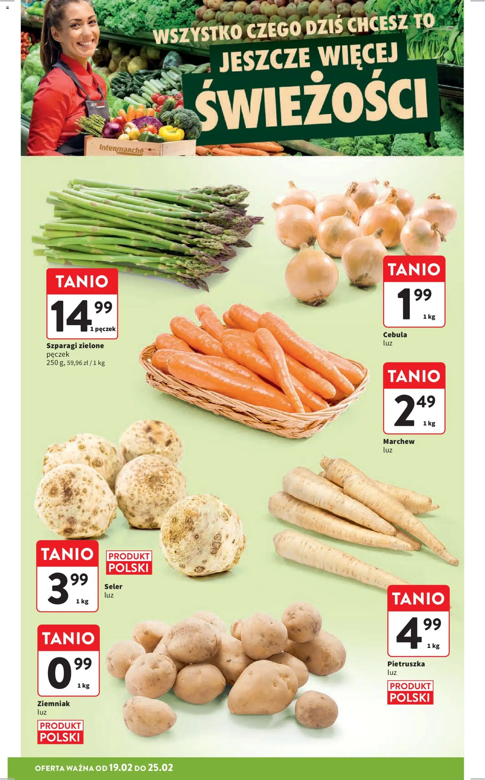 Intermarche Gazetka od 19.02.2026 | Strona: 10 | Produkty: Pietruszka, Szparagi