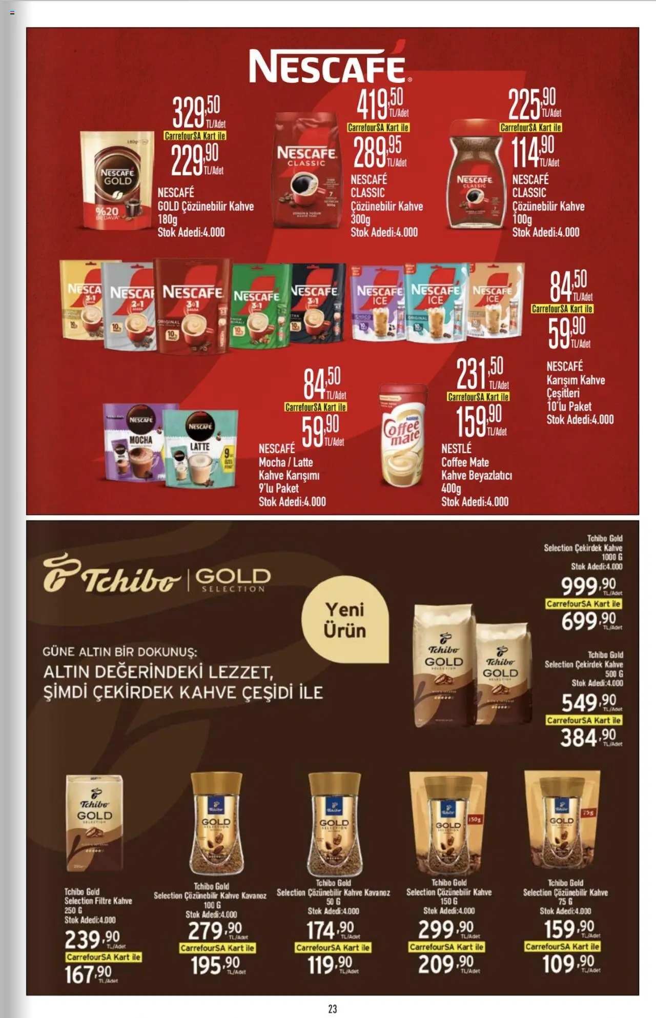 CarrefourSA Katalog - 26.06.2025 tarihinden itibaren geçerlidir | Sayfa: 23 | Ürünler: Kahve