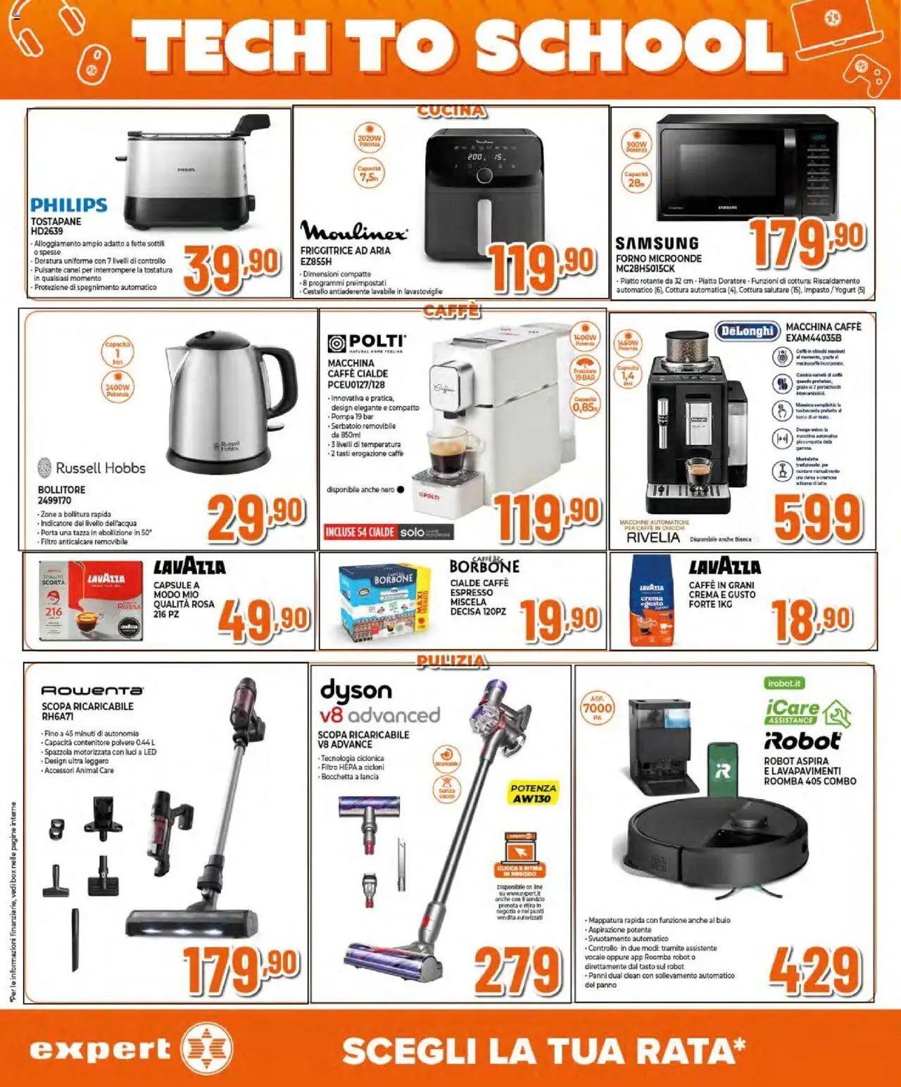 Volantino Expert del 06.09.2025 | Pagina: 24 | Prodotti: Crema, Caffè, Forno, Tostapane