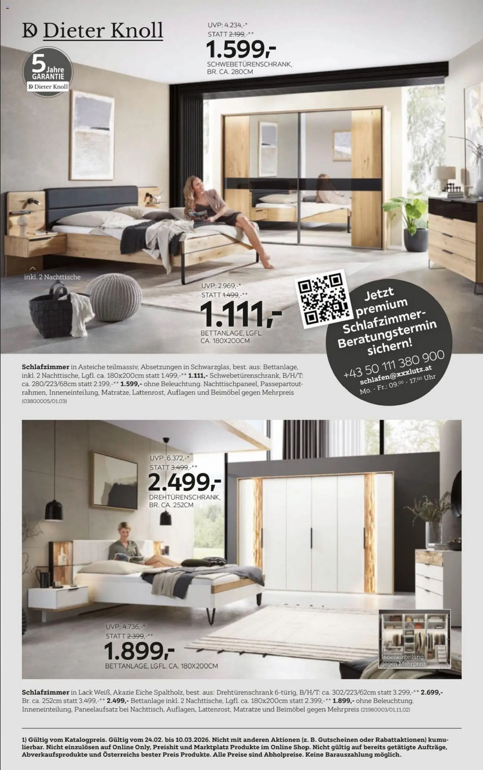 XXXLutz Marken-Neuheiten gültig ab 24.02.2026 | Seite: 2 | Produkte: Uhr, Matratze