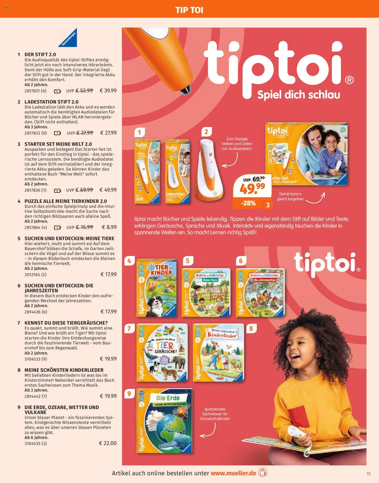 Müller Spielwarenkatalog – gültig ab 27.10.2025 | Seite: 15 | Produkte: Spiel, Hülle, Bilder