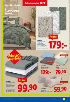Lidl erbjudanden - Förhandsvisning av reklamblad från butik Lidl aktuell från 20.04.2026 | Sida: 15 | Produkter: Örngott