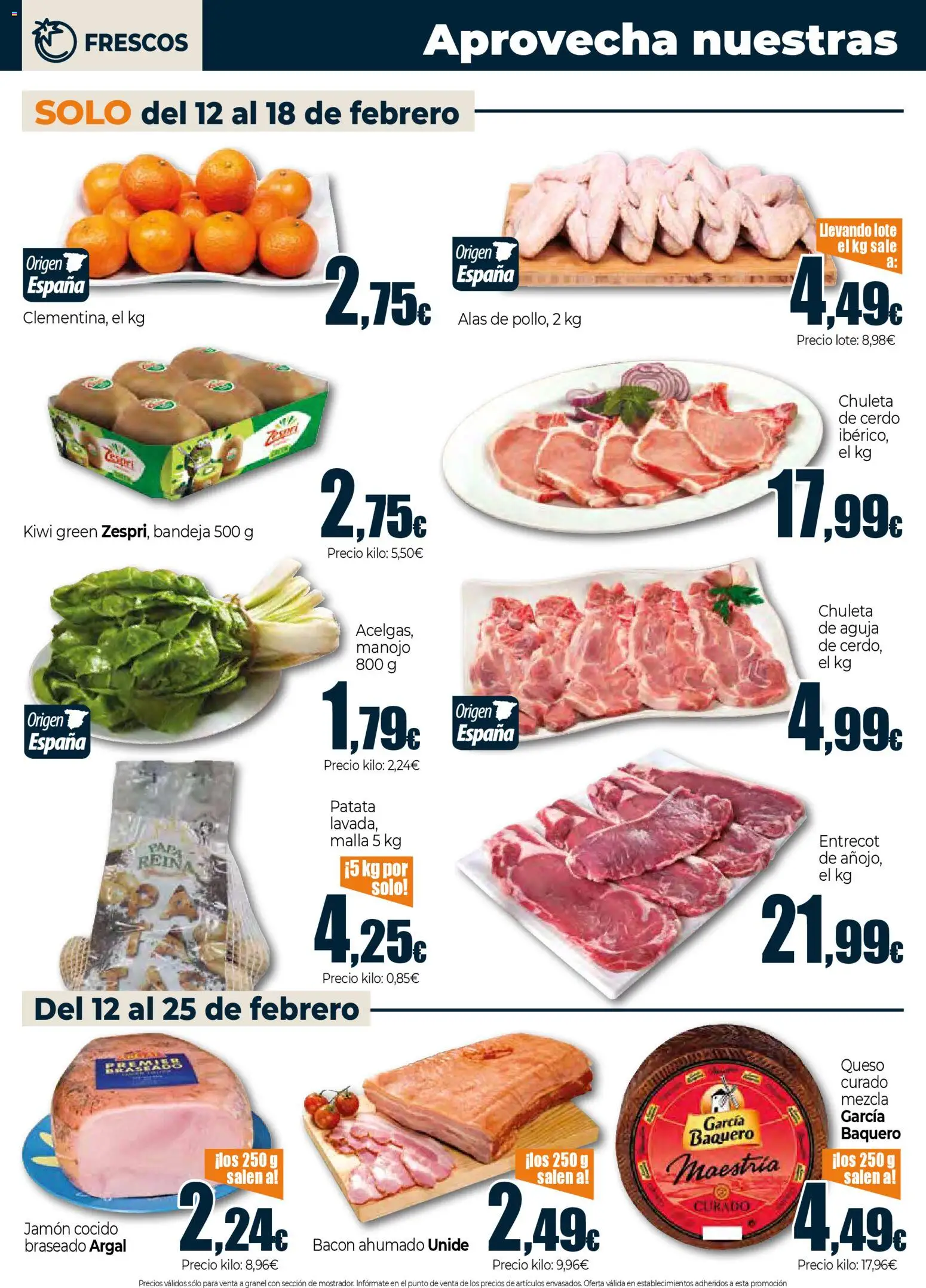 Unide folleto │ válido desde el 12.02.2026 | Página: 2 | Productos: Jamón, Jamón cocido, Kiwi, Bandeja