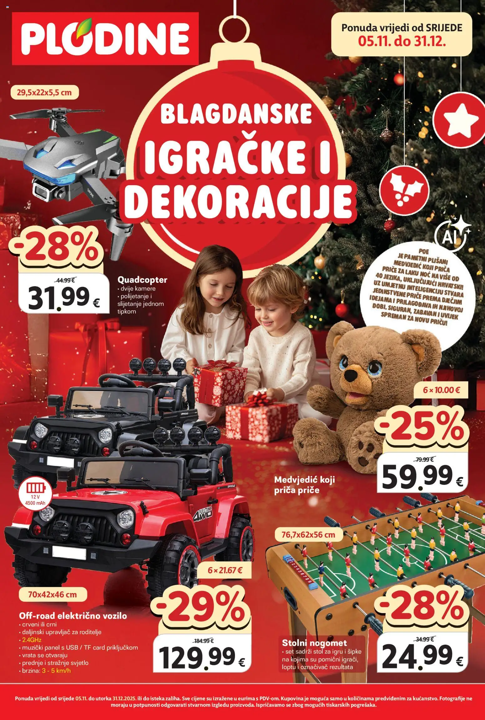Plodine katalog | vrijedi od 05.11.2025 | Stranica: 1 | Proizvodi: Stol, Vrata, USB