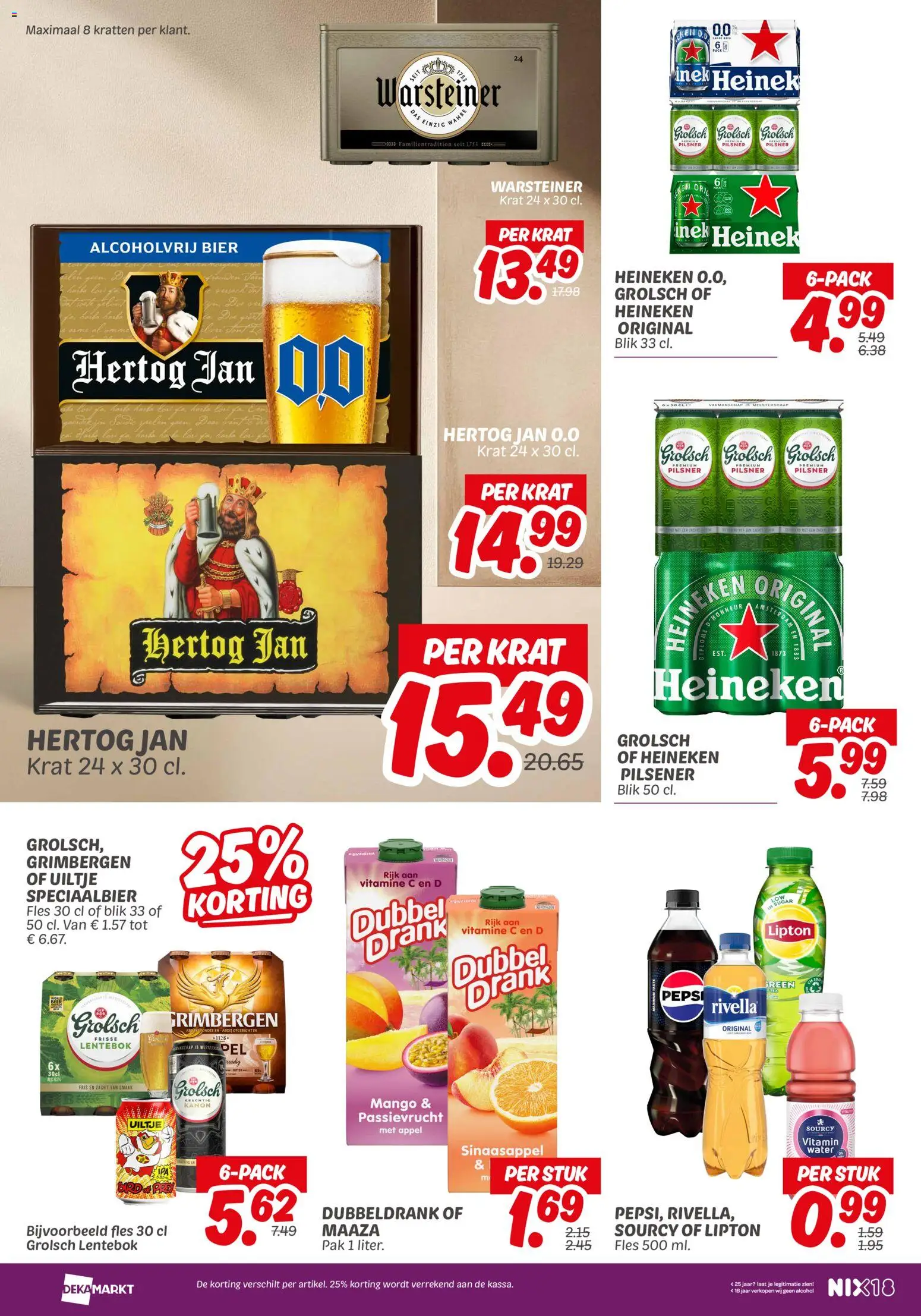 {H1} | Pagina: 18 | Producten: Bier, Fles, Alcohol, Mango