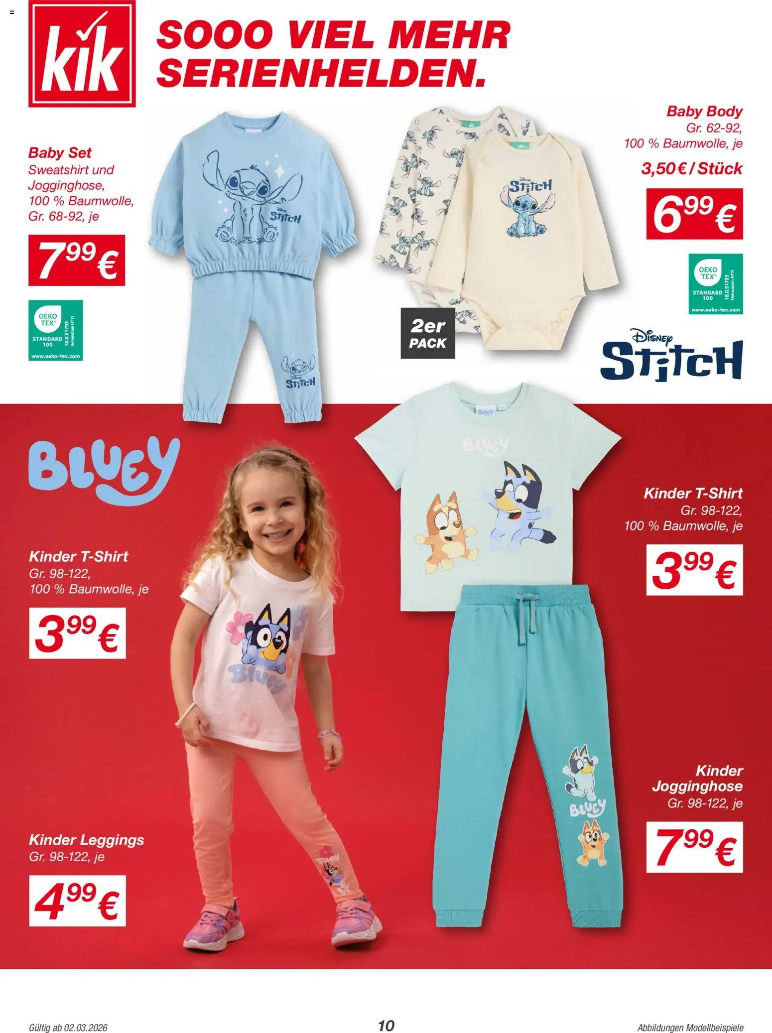 Kik Prospekt 	 – gültig ab 02.03.2026 | Seite: 10 | Produkte: Jogginghose, Sweatshirt, Leggings