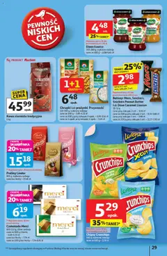 Auchan Gazetka - Pewność niskich cen Hipermarket od 18.09.2025 | Strona: 29 | Produkty: Karta, Praliny, Merci, Czekolada